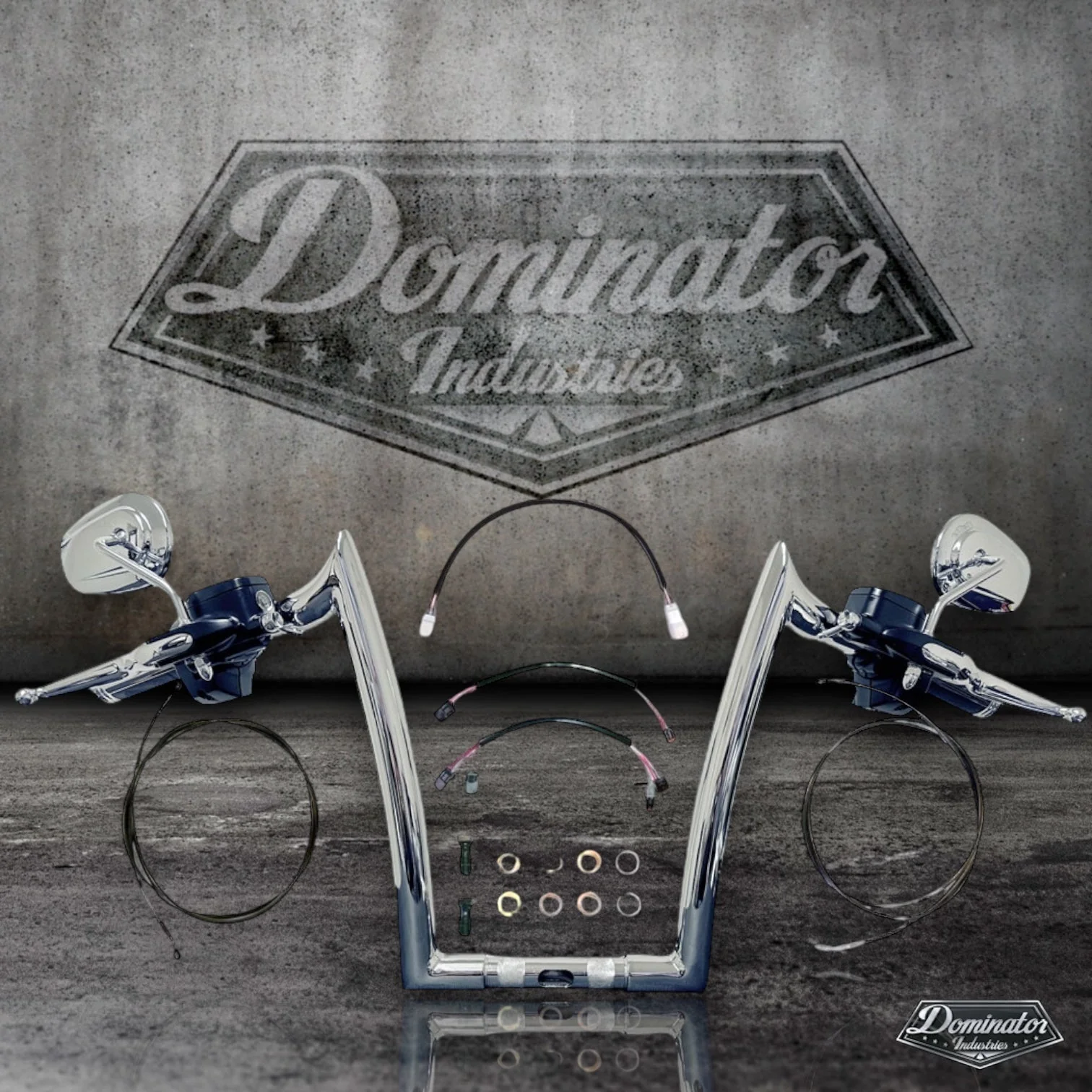 1.5" Big Daddy Meathook Ape Complete All In One Kit for 2015-2023 Road Glide (10" Classic Chrome)