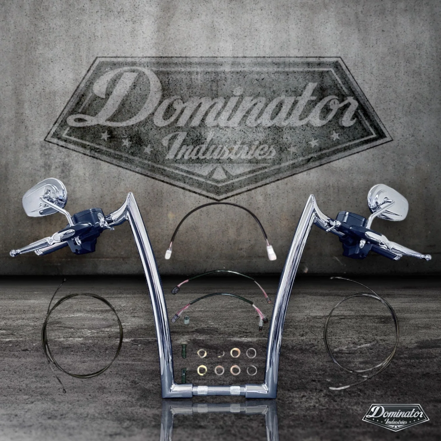 1.5" Big Daddy Meathook Ape Complete All In One Kit for 2015-2023 Road Glide (20" Classic Chrome)