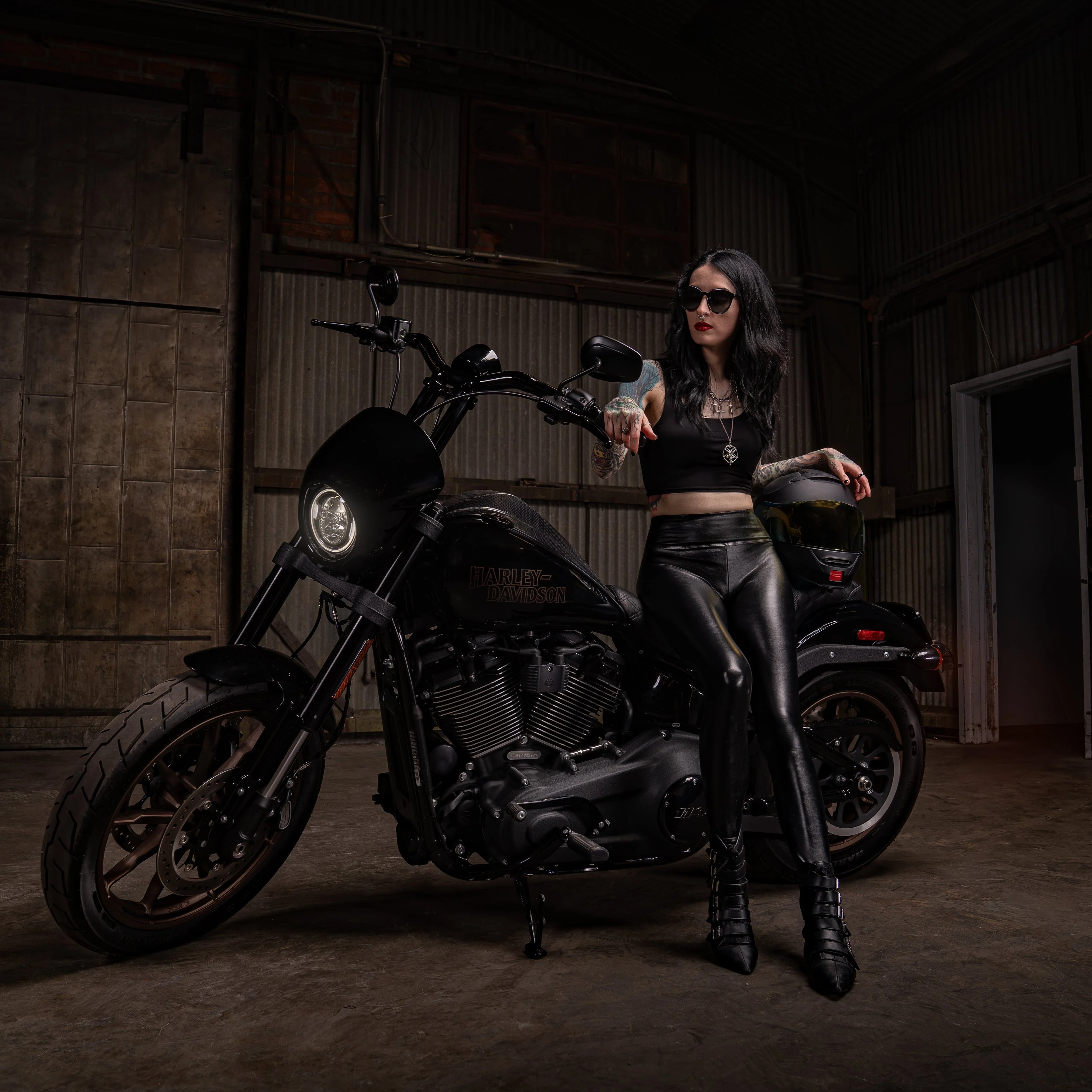 Nightmare 1.5 MX T Bar All In One Kit for 2022-2024 Low Rider S. (Gloss Black) - Image 4