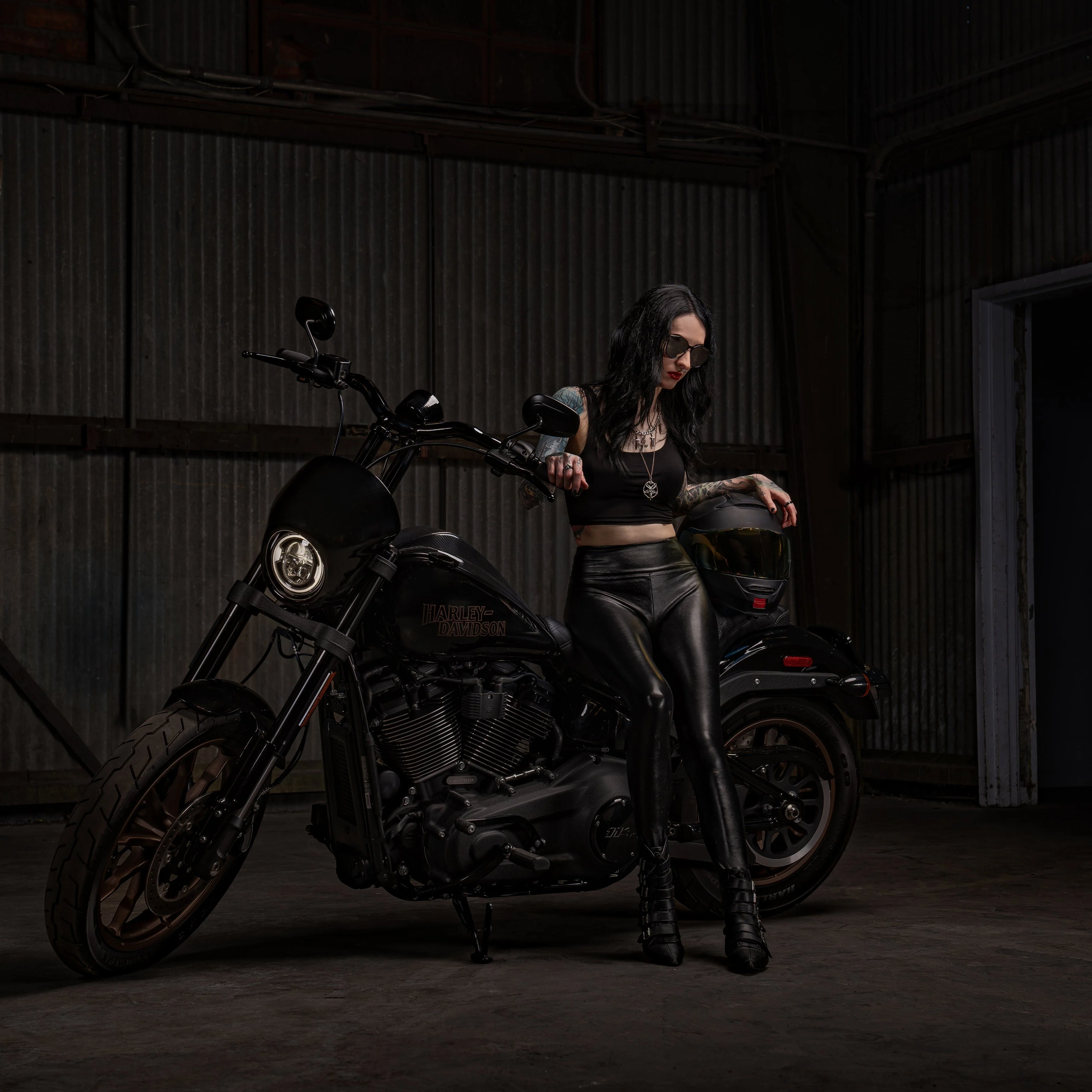 Nightmare 1.5 MX T Bar All In One Kit for 2022-2024 Low Rider S. (Gloss Black) - Image 3