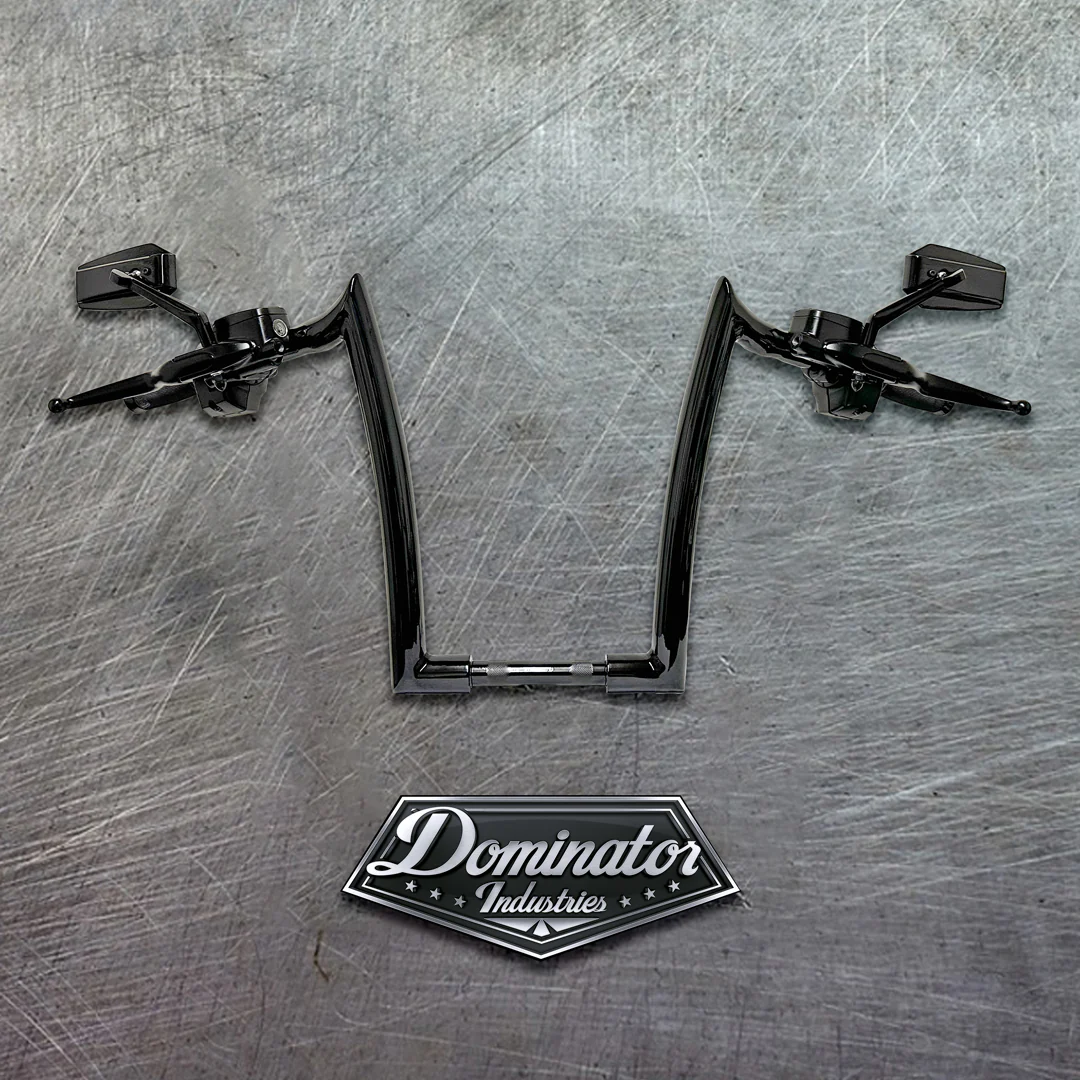12" BIG DADDY 1 ½" MEATHOOK APES FOR  ROAD KING STANDARD (Gloss Black) - Image 2