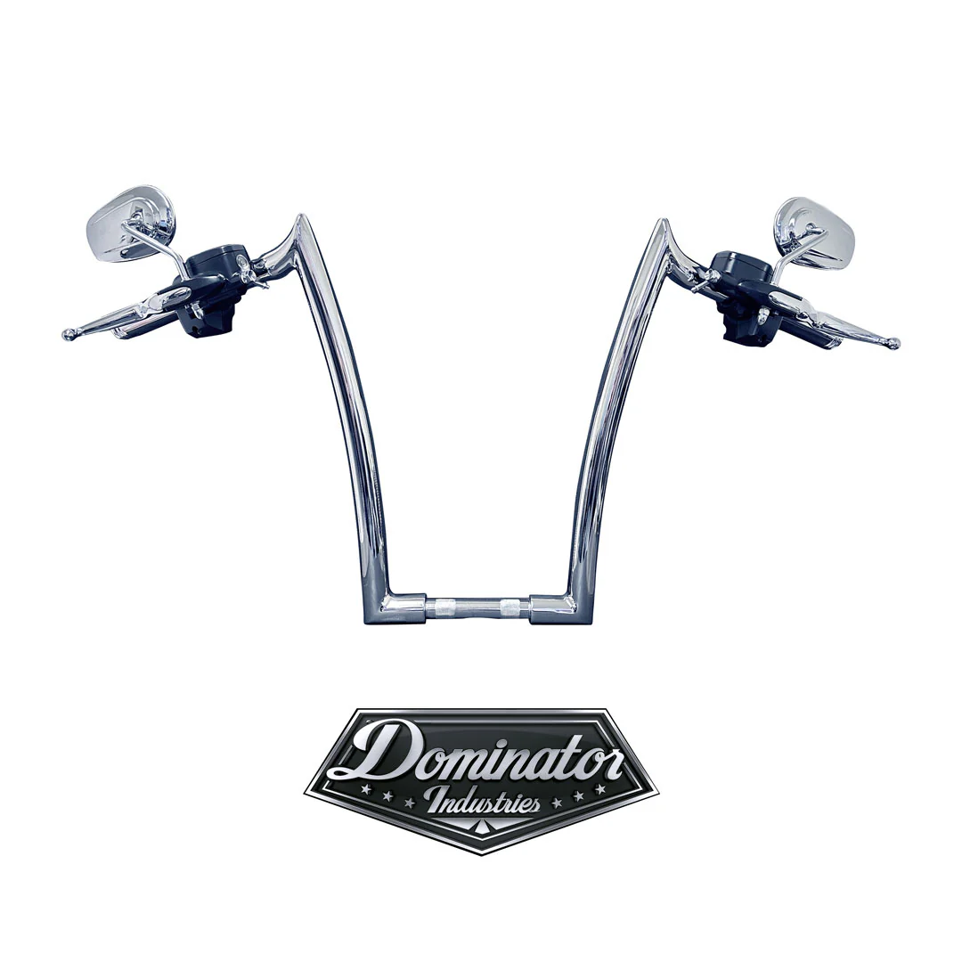 18" BIG DADDY 1 ½" MEATHOOK APES FOR  ROAD KING STANDARD (Classic Chrome) - Image 3