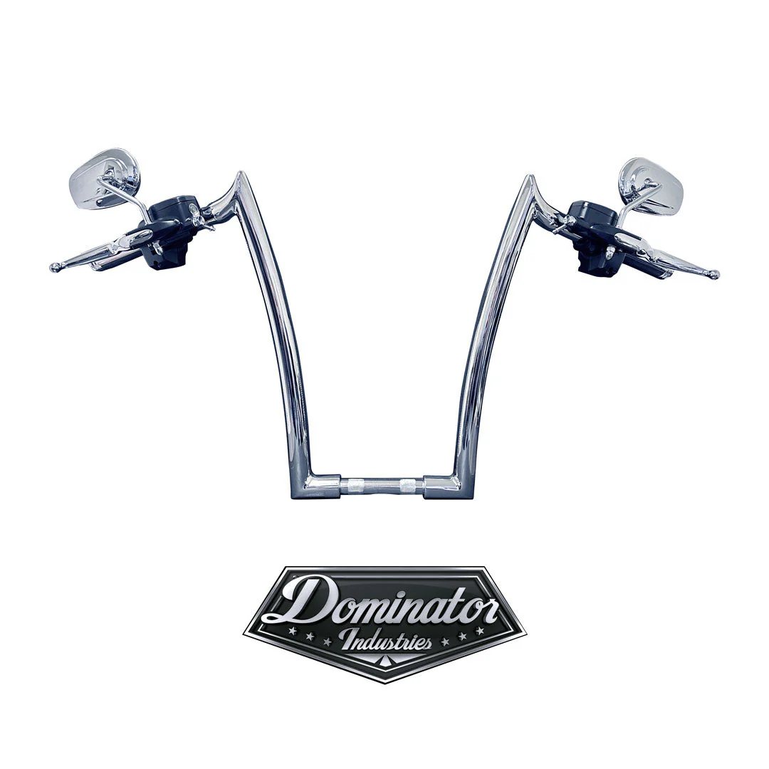 20" BIG DADDY 1 ½" MEATHOOK APES FOR  ROAD KING STANDARD (Classic Chrome) - Image 3