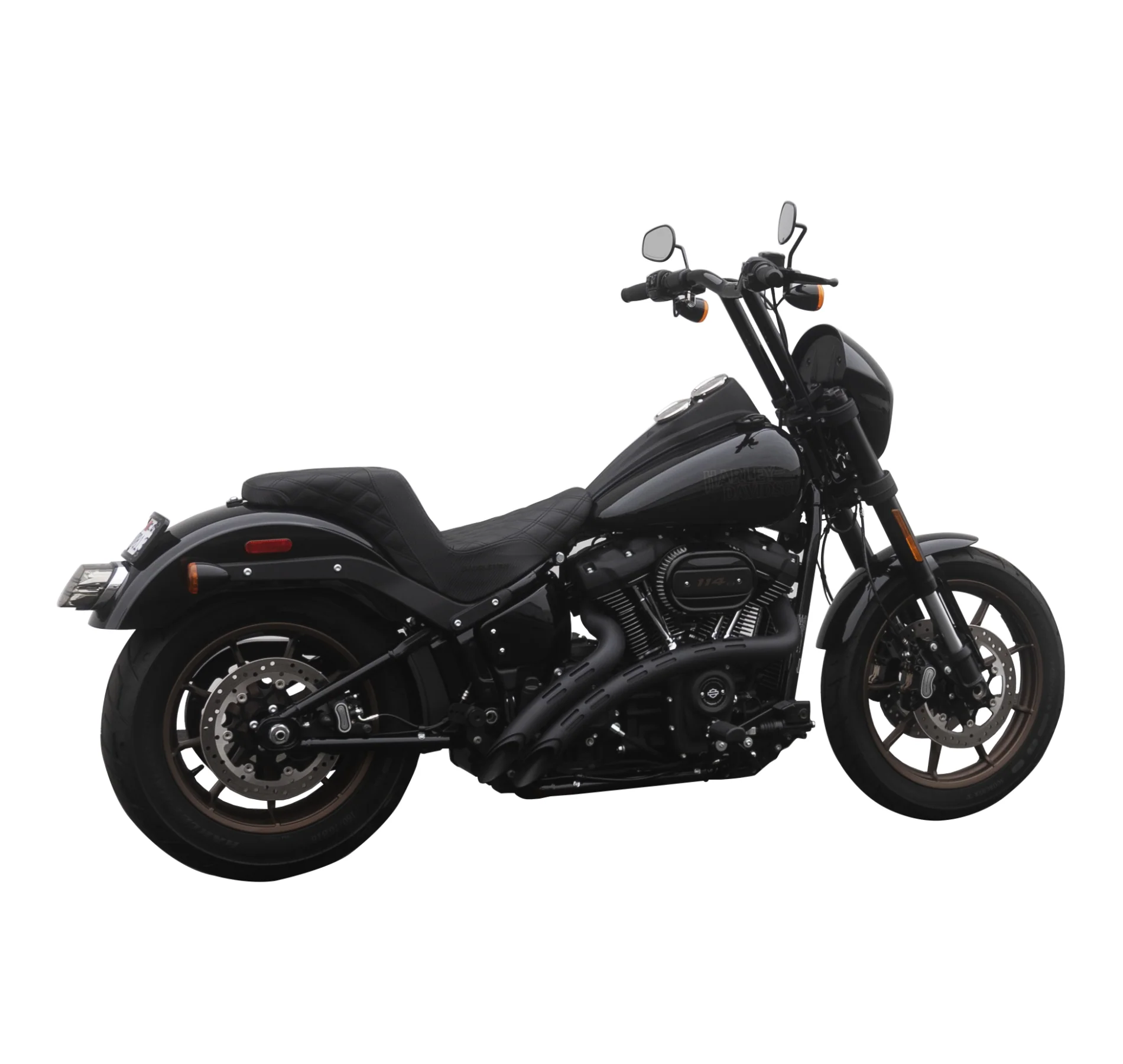 2020-2021 Low Rider S Complete All In One Evil-T Bar Kit (Gloss Black) - Image 6
