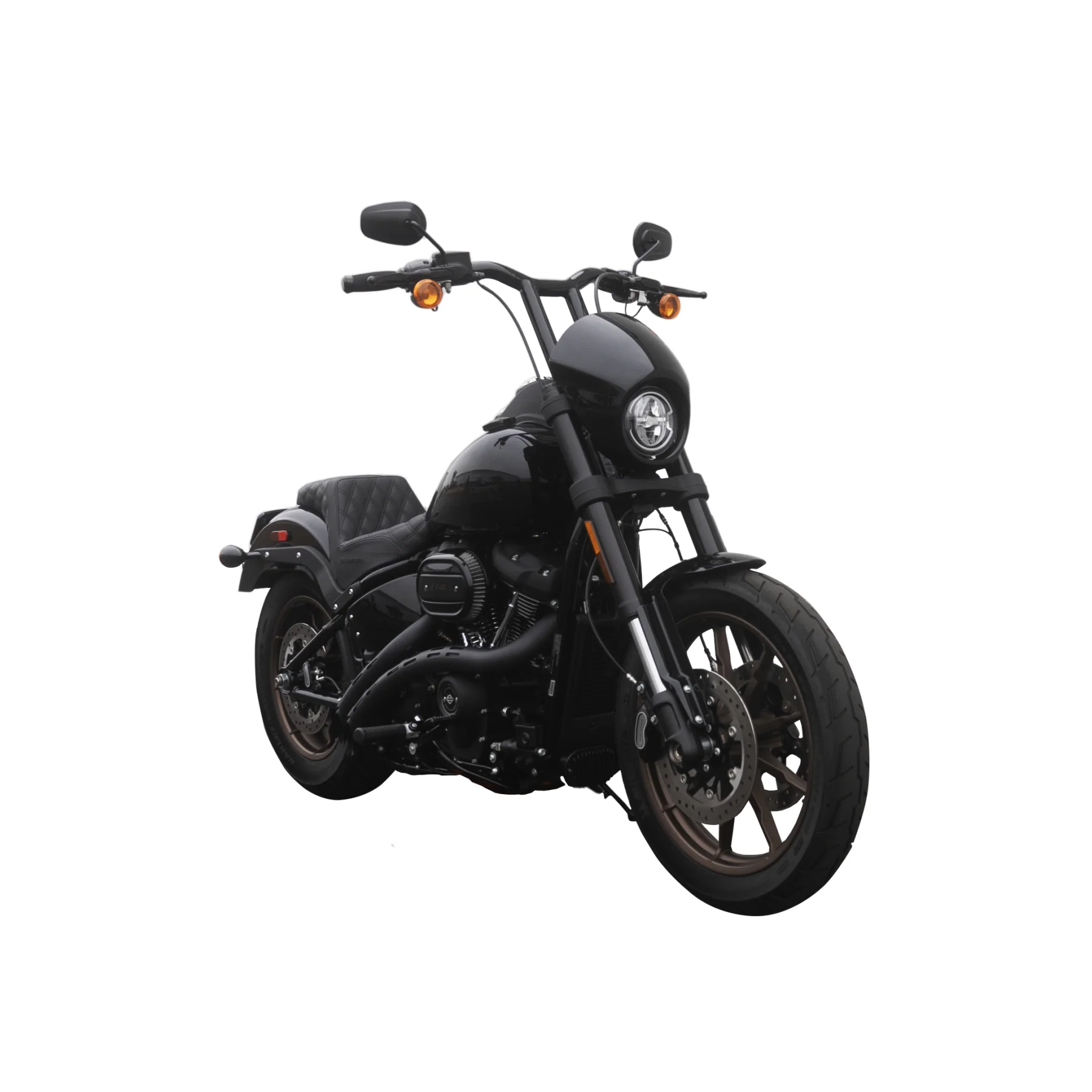 2020-2021 Low Rider S Complete All In One Evil-T Bar Kit (Gloss Black) - Image 9