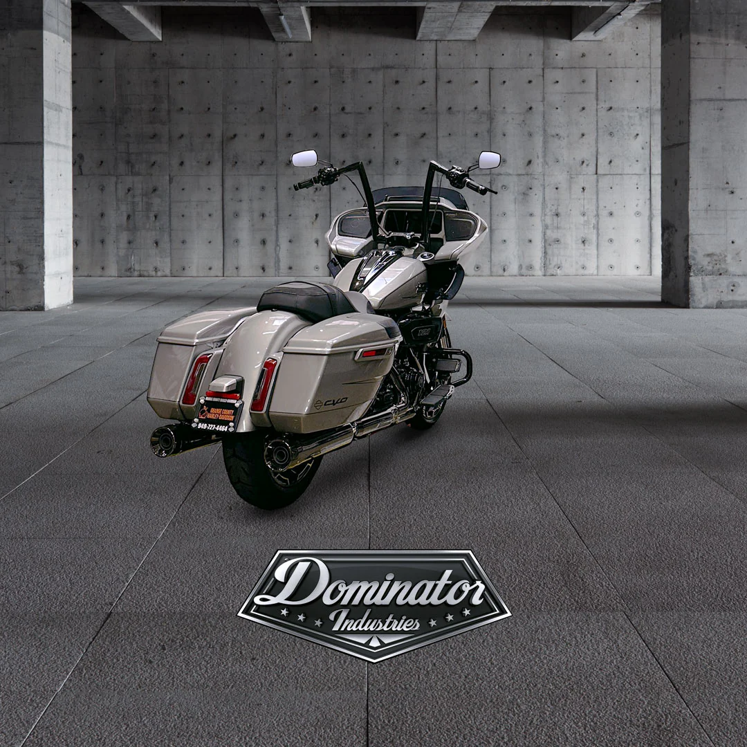 2023-2025 ROAD GLIDE CVO ONLY BIG DADDY 1.5 MITER CUT APES (Gloss Black) - Image 17