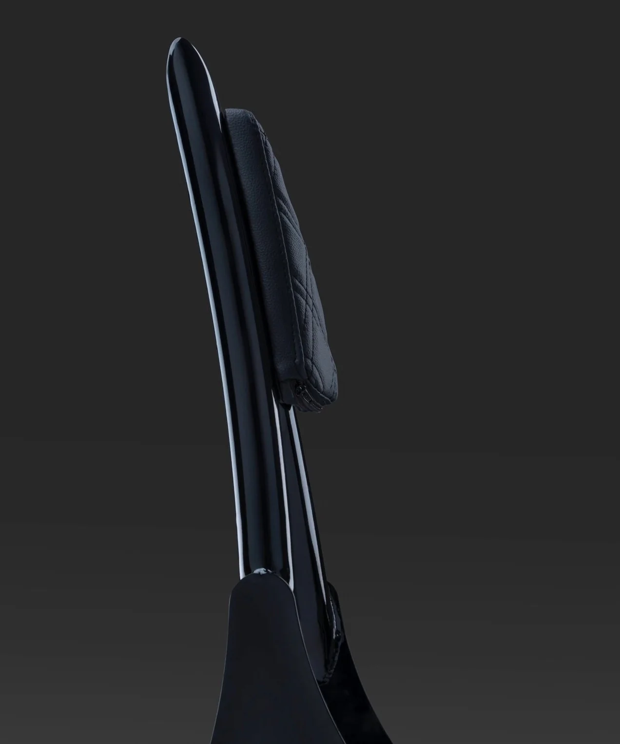 The Original 16" Diablo 1.5" Sissy Bar for 2009 and newer Touring Models (Gloss Black) - Image 3