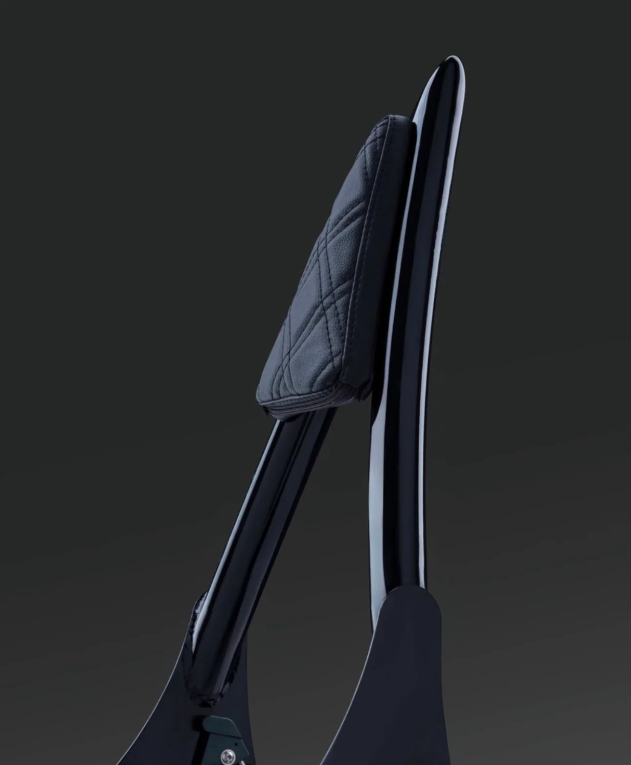 The Original 16" Diablo 1.5" Sissy Bar for 2009 and newer Touring Models (Gloss Black) - Image 4
