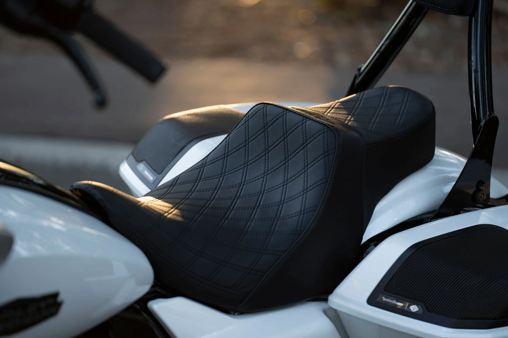 2024-2026 Touring Stealth-Grip™ Premium 2-Up Double Diamond Saddles Hand Made In The U.S.A. - Image 3
