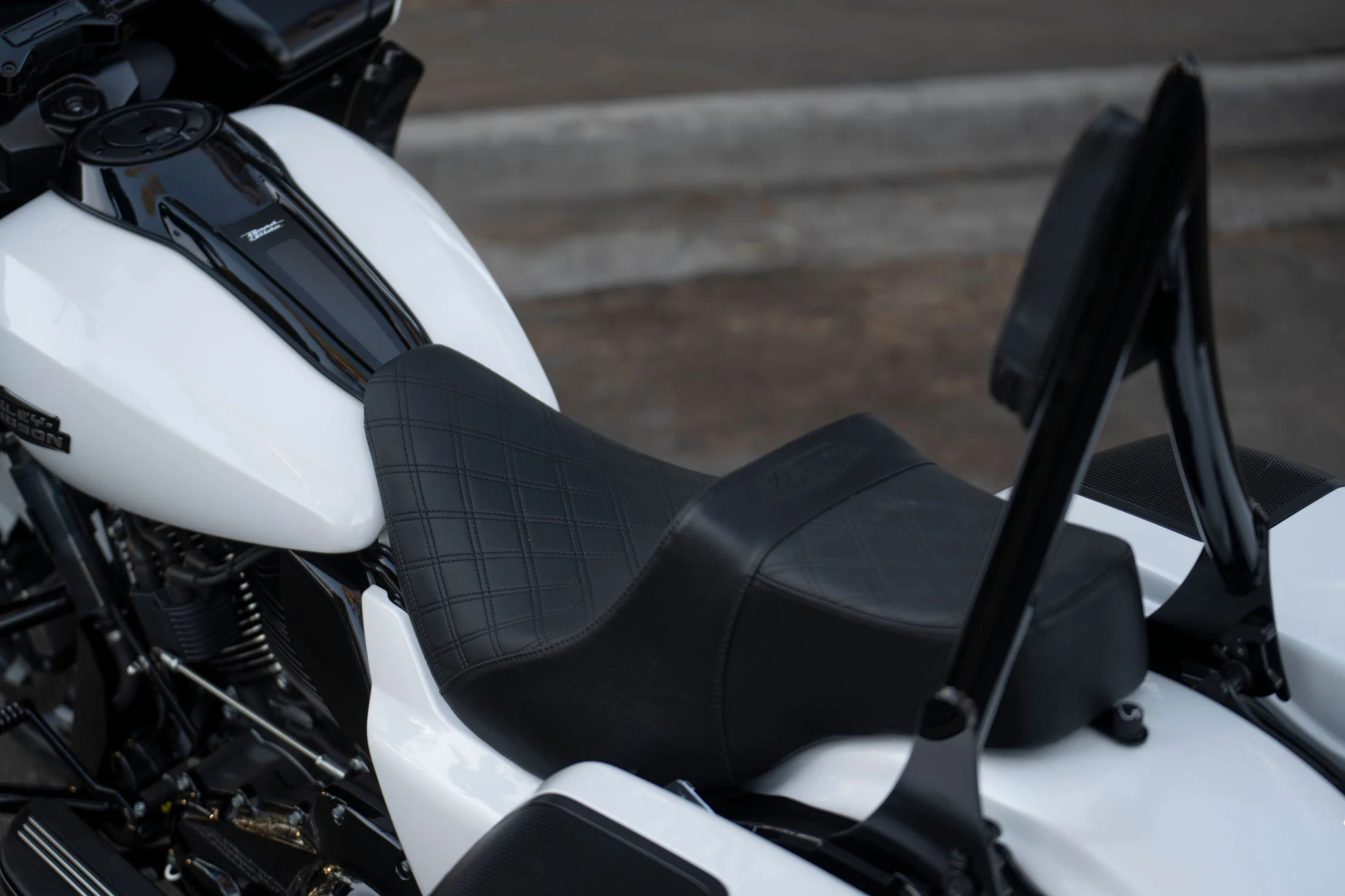 2024-2026 Touring Stealth-Grip™ Premium 2-Up Double Diamond Saddles Hand Made In The U.S.A. - Image 6