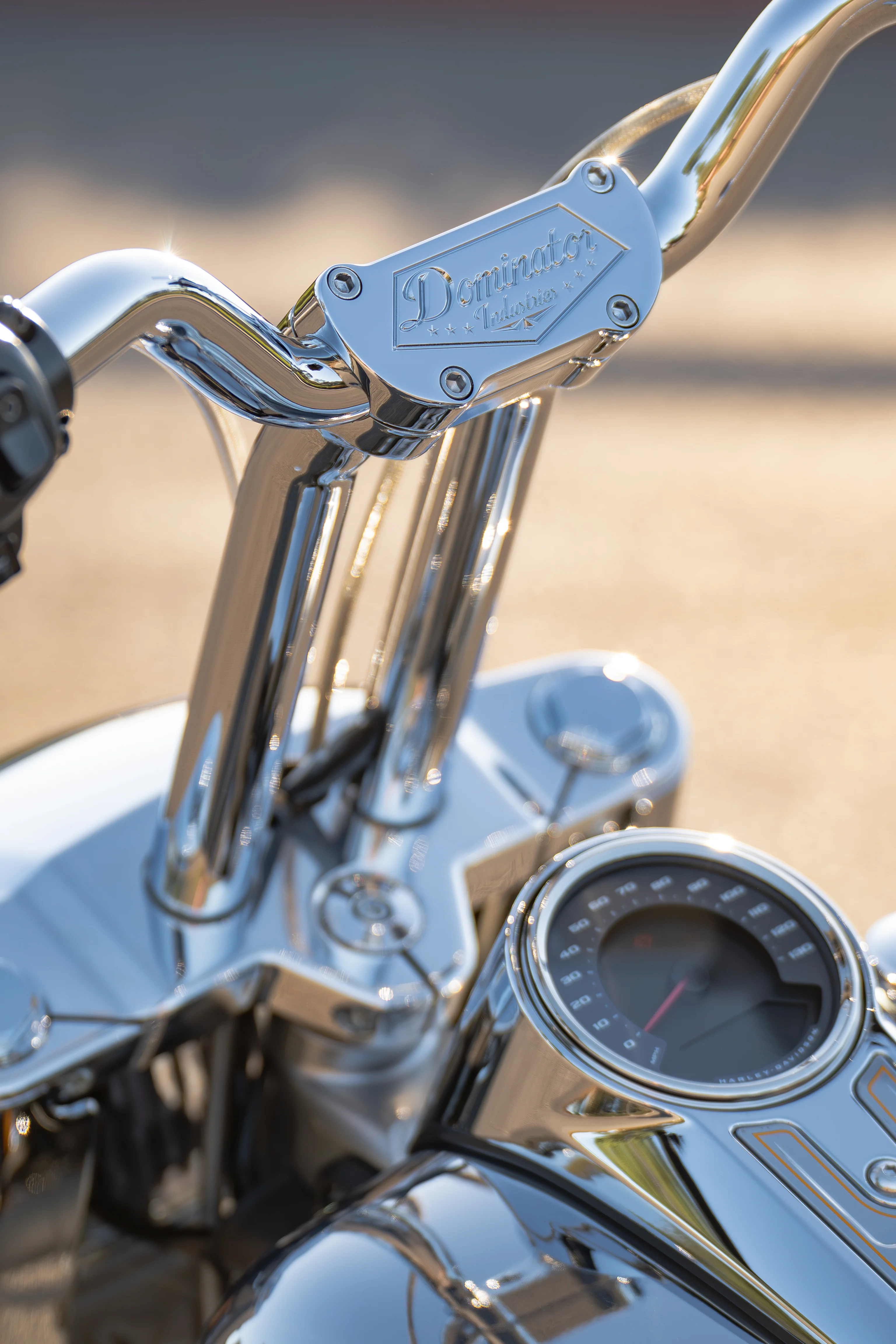 Low Bend Big Daddy 1.5 Pullback Riser &  Moto Bar Kit for 2025-2026 FAT BOY -  (Classic Chrome) - Image 13