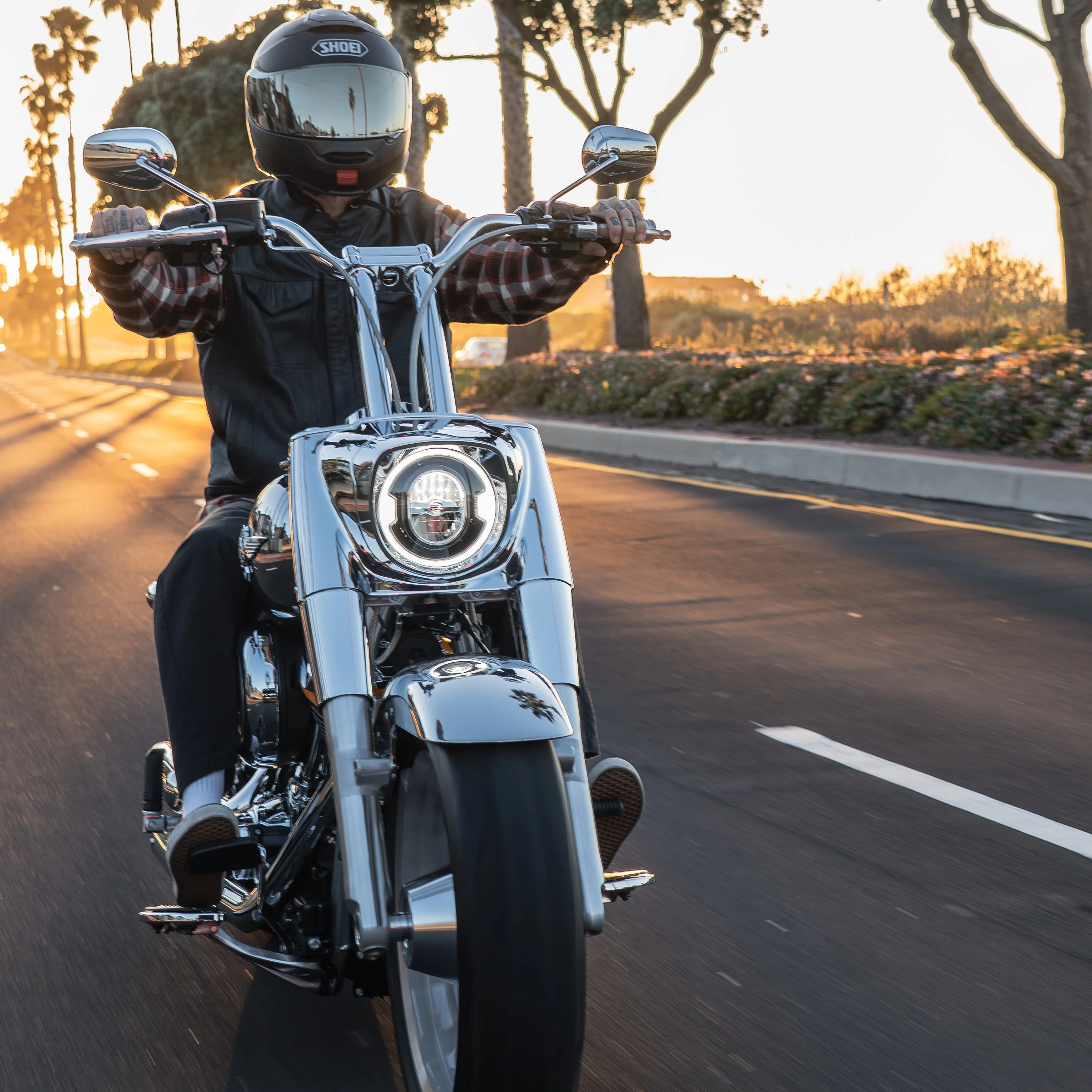 Low Bend Big Daddy 1.5 Pullback Riser &  Moto Bar Kit for 2025-2026 FAT BOY -  (Classic Chrome) - Image 19