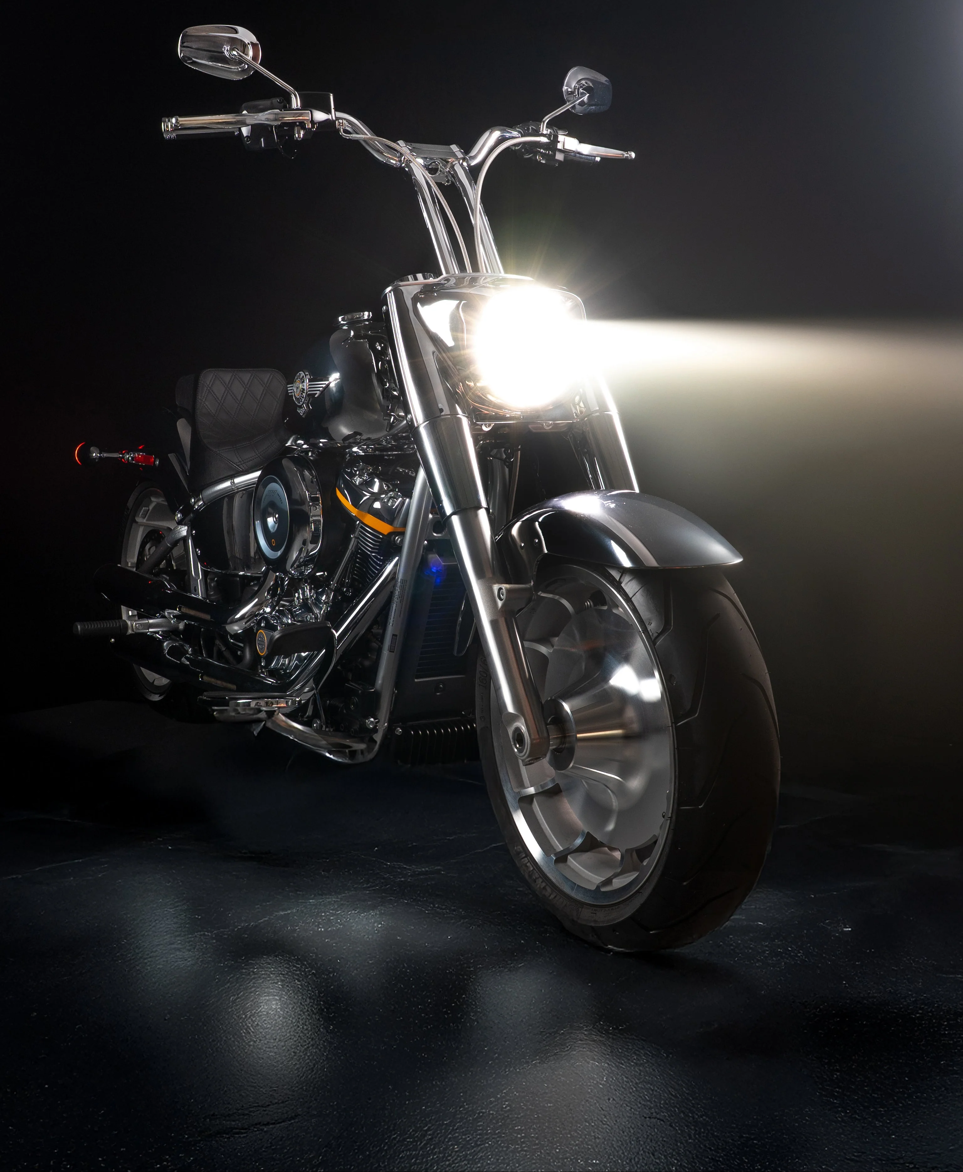 Low Bend Big Daddy 1.5 Pullback Riser &  Moto Bar Kit for 2025-2026 FAT BOY -  (Classic Chrome) - Image 11