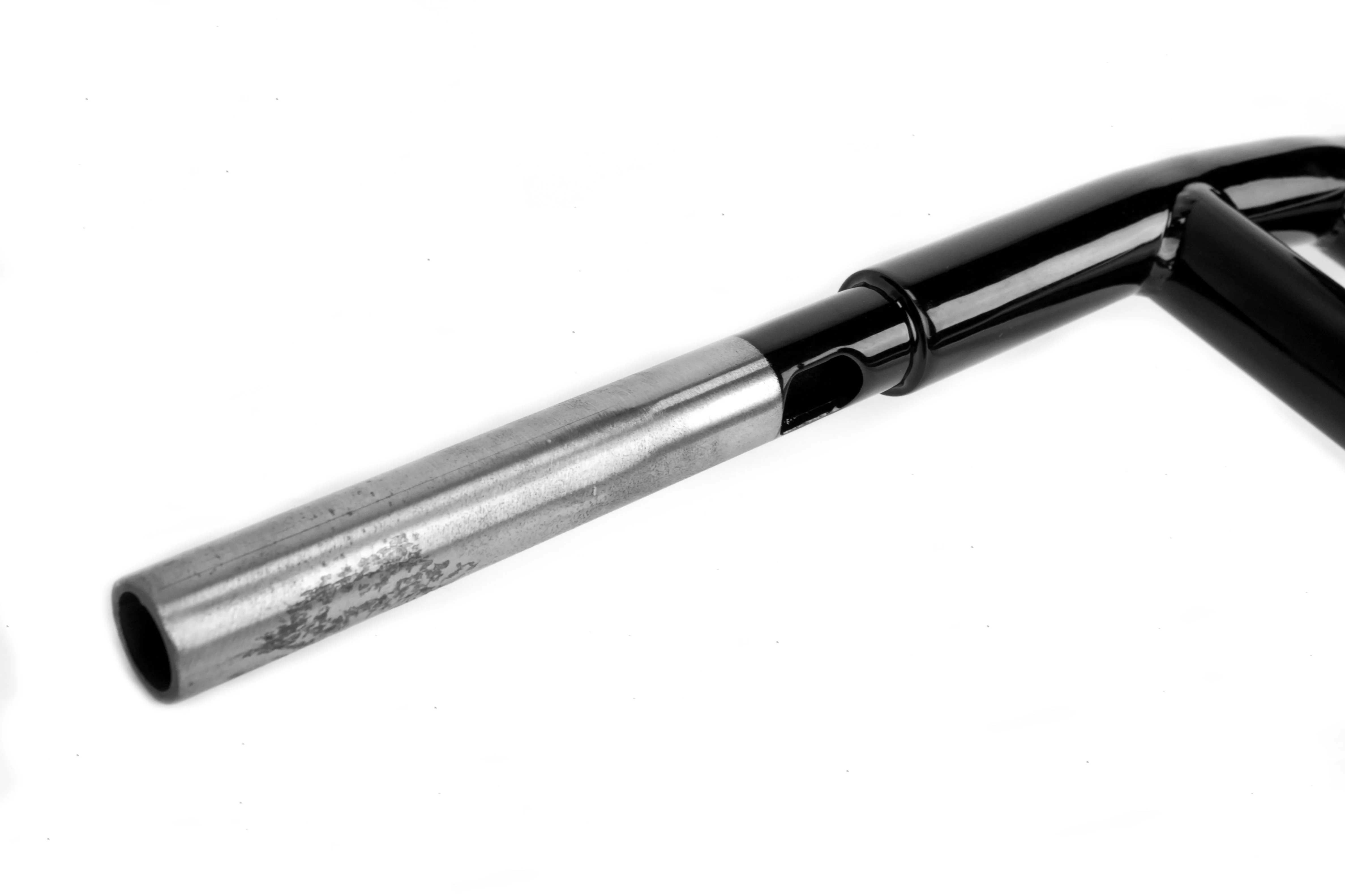 Club Style T-Bar, 1 1/4 Diameter, 16 Inch Rise, (Gloss Black) - Image 4