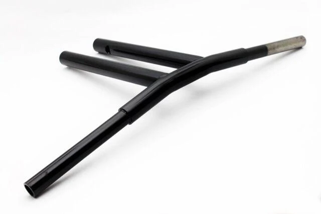 Club Style T-Bar, 1 1/4 Diameter, 10-16 Inch Rise, (Gloss Black) - Image 5
