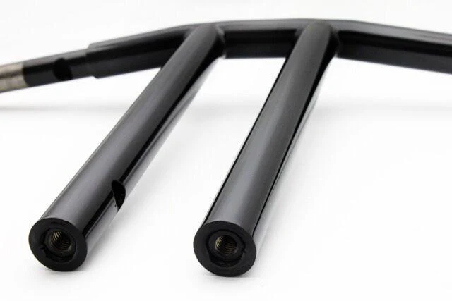 Club Style T-Bar, 1 1/4 Diameter, 10-16 Inch Rise, (Gloss Black) - Image 7