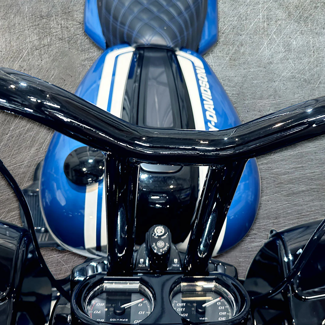 100% Plug In Ready 1.5" Diameter, Big Daddy MX-T Bars for 2016-2023 Road Glide  (Gloss Black) - Image 7