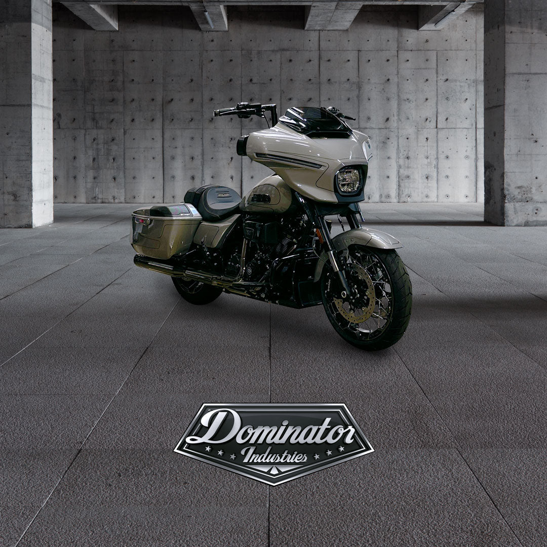 2023 1/2 - 2025 STREET GLIDE CVO ONLY BIG DADDY 1 ½" MITER APES (Classic Chrome) - Image 3