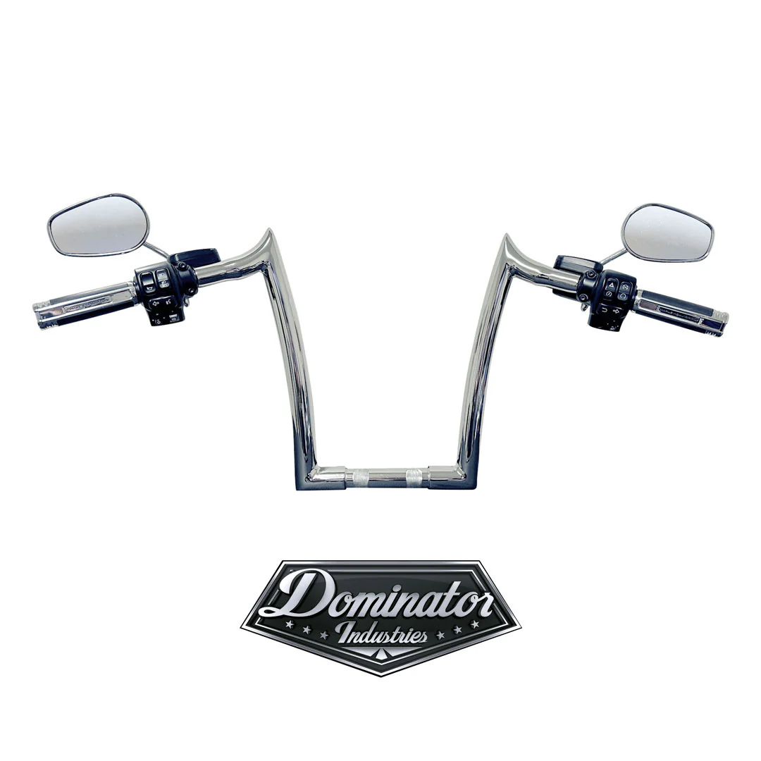 12" BIG DADDY 1 ½" MEATHOOK APES FOR  ROAD KING STANDARD (Classic Chrome) - Image 4