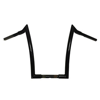 Meathook Ape Hanger Handlebar, 1 1/4 Inch Diameter, 13 Inch Rise, Gloss Black - Image 2
