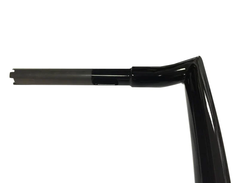 Meathook Ape Hanger Handlebar, 1 1/4 Inch Diameter, 13 Inch Rise, Gloss Black - Image 3