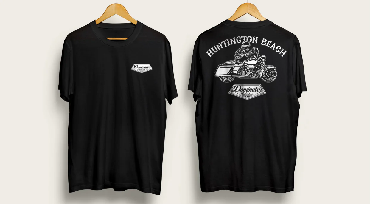 Dominator Industries Skeleton Rider Short Sleeve Graphic T Shirt - Image 3