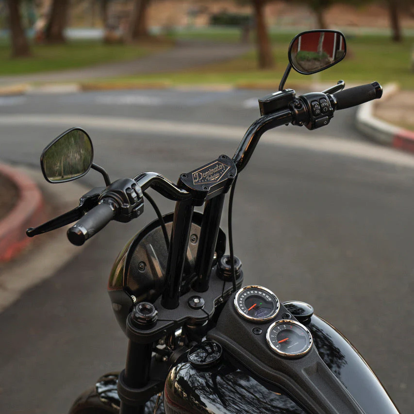 Big Daddy 1 1/2" Pullback Riser & 1 1/4" Low Bend Moto Bar Combination for 2020-2021 Low Rider S (Gloss Black) - Image 7