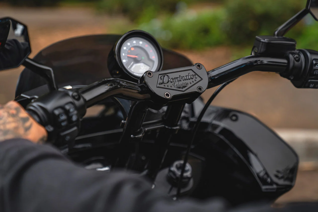 PULLBACK RISER & 1 1/4" LOW BEND MOTO BAR FOR 2022-2024 LOW RIDER S (INCLUDES ROUND GAUGE RELOCATION MOUNT) - Image 7