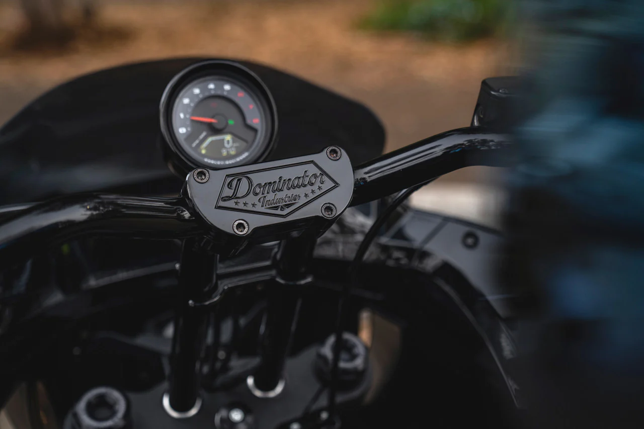 PULLBACK RISER & 1 1/4" LOW BEND MOTO BAR FOR 2022-2024 LOW RIDER S (INCLUDES ROUND GAUGE RELOCATION MOUNT) - Image 8