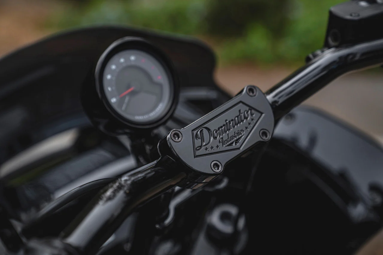 PULLBACK RISER & 1 1/4" MID BEND MOTO BAR FOR 2022-2024 LOW RIDER S (INCLUDES ROUND GAUGE RELOCATION MOUNT) - Image 14
