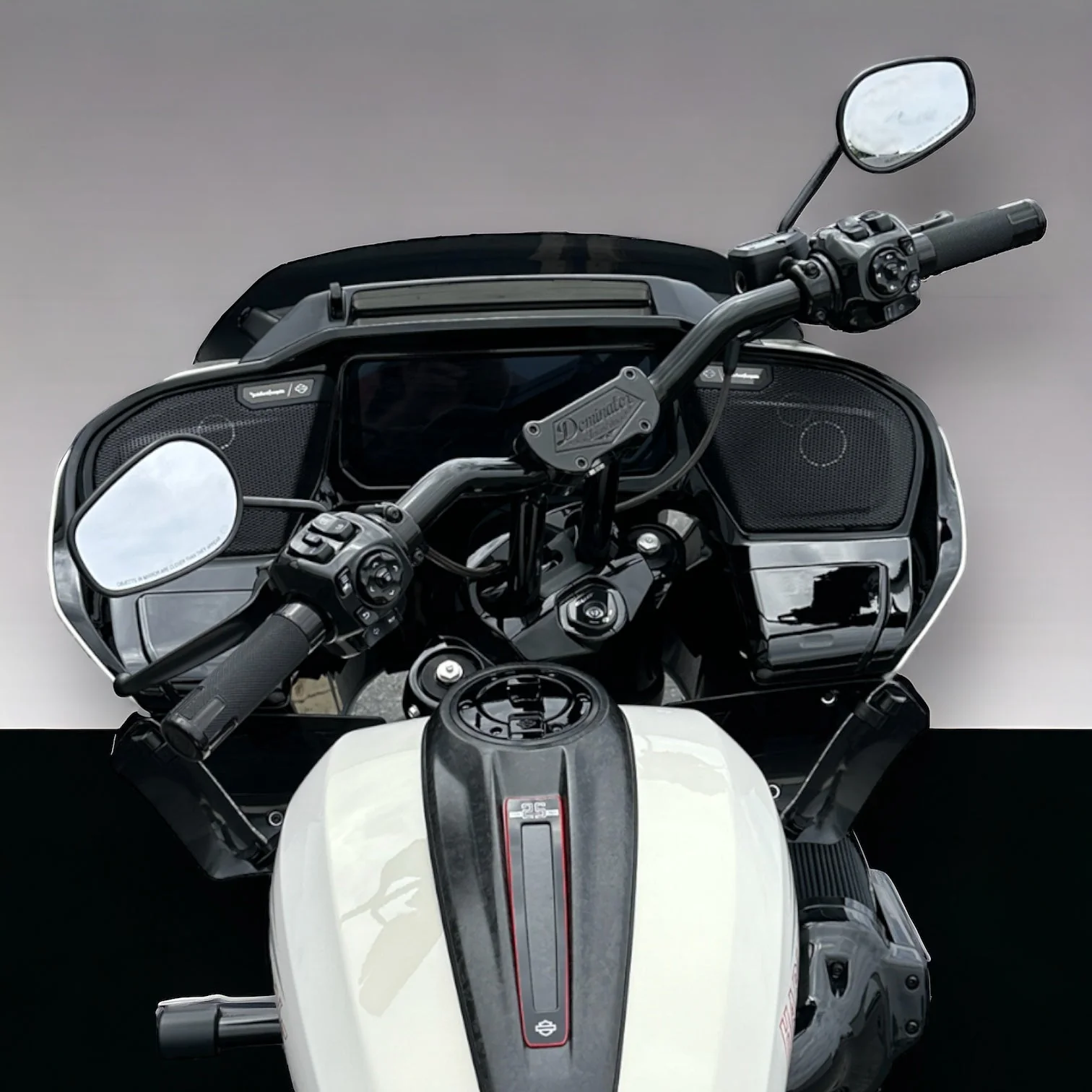 Pullback Riser & 1 1/4" Moto Bar Combination for 1996-2024 Heritage Classic (Gloss Black) - Image 8
