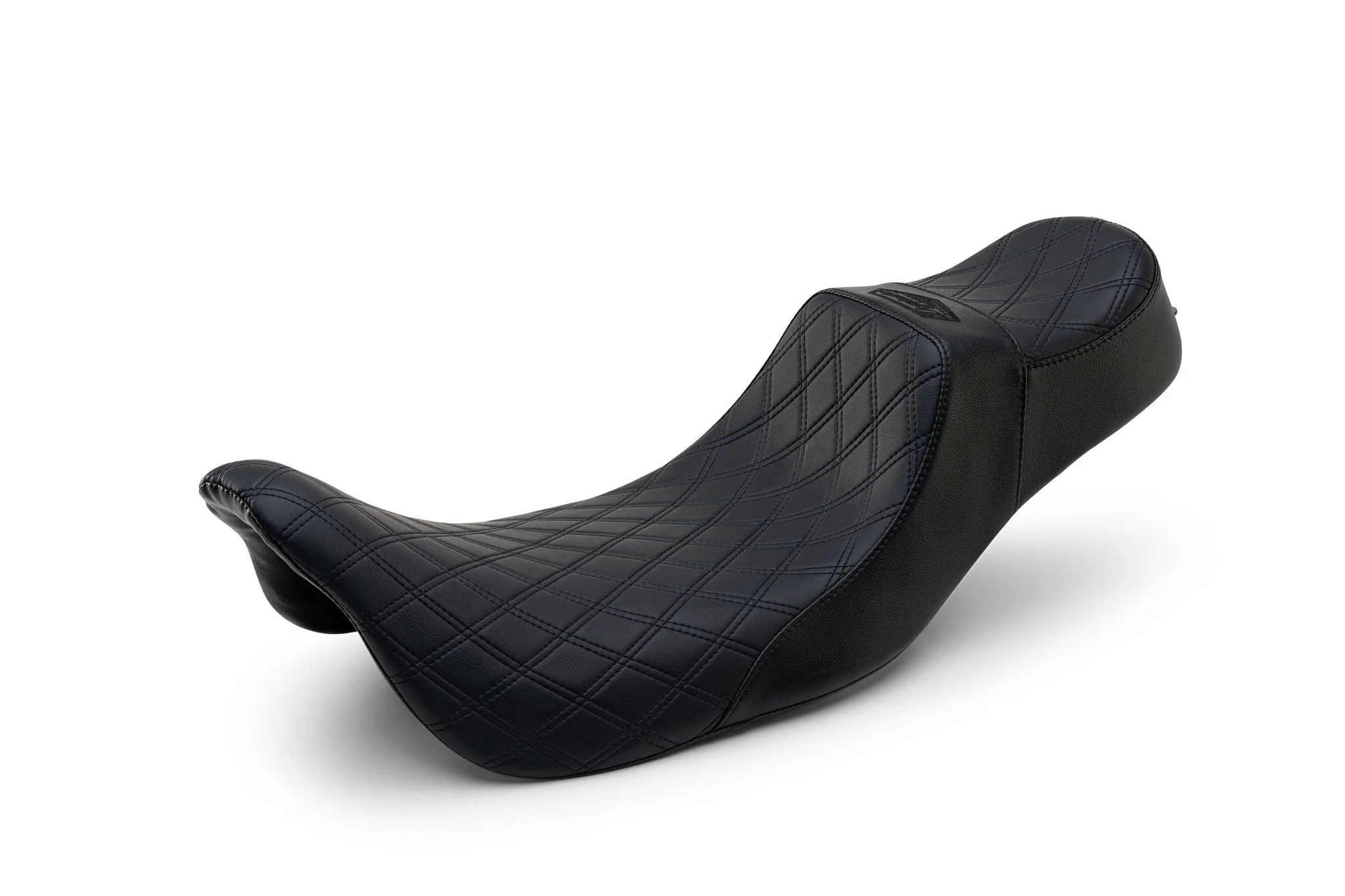 Extended Reach 2-Up Double Diamond Stealth-Grip™ Premium Saddles for 2009-2023 Harley Davidson Touring Models - Image 3