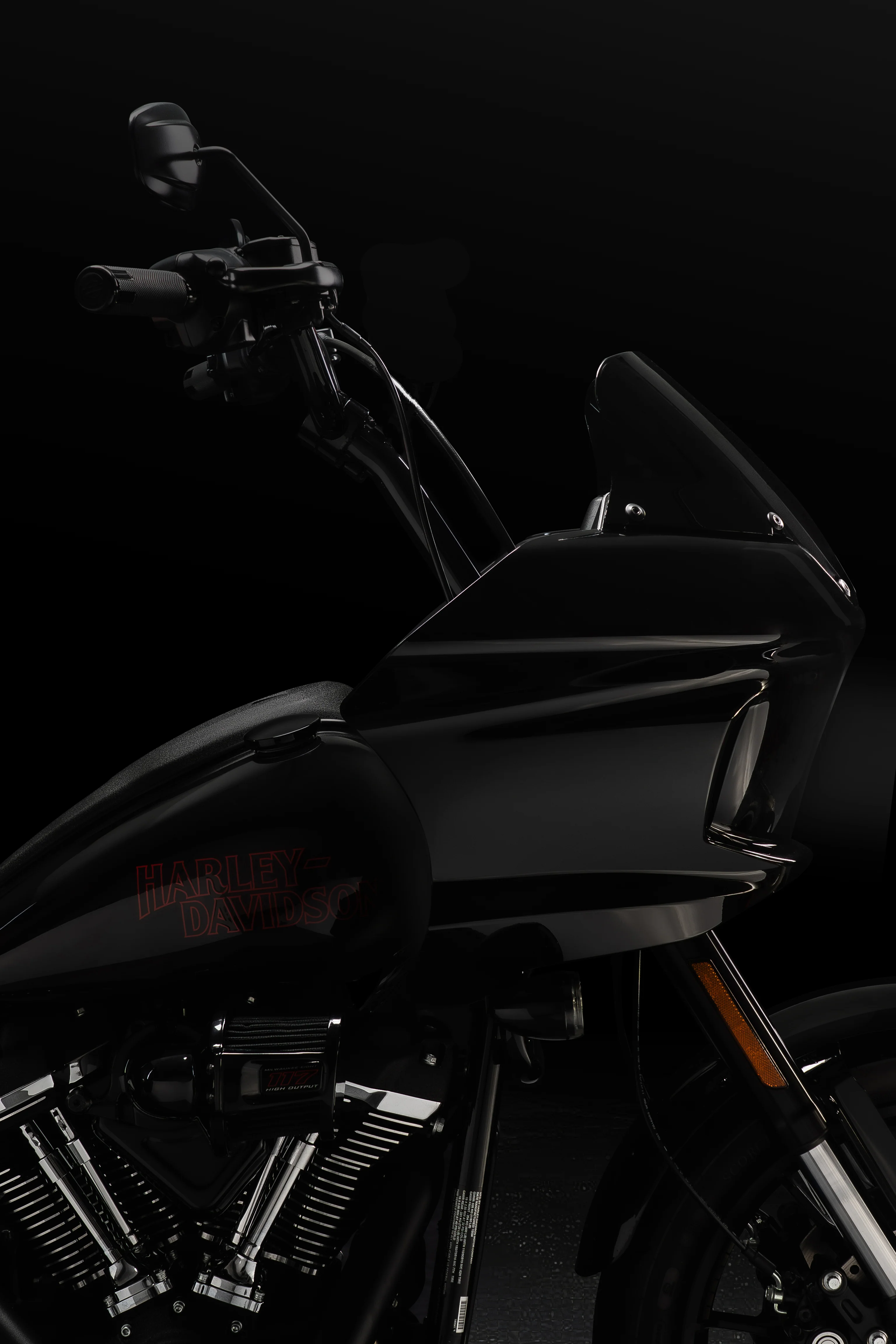 High Bend Moto Bar & Big Daddy 1.5 Pullback Riser Kit for 2024-2026 Road Glide (Gloss Black) - Image 10