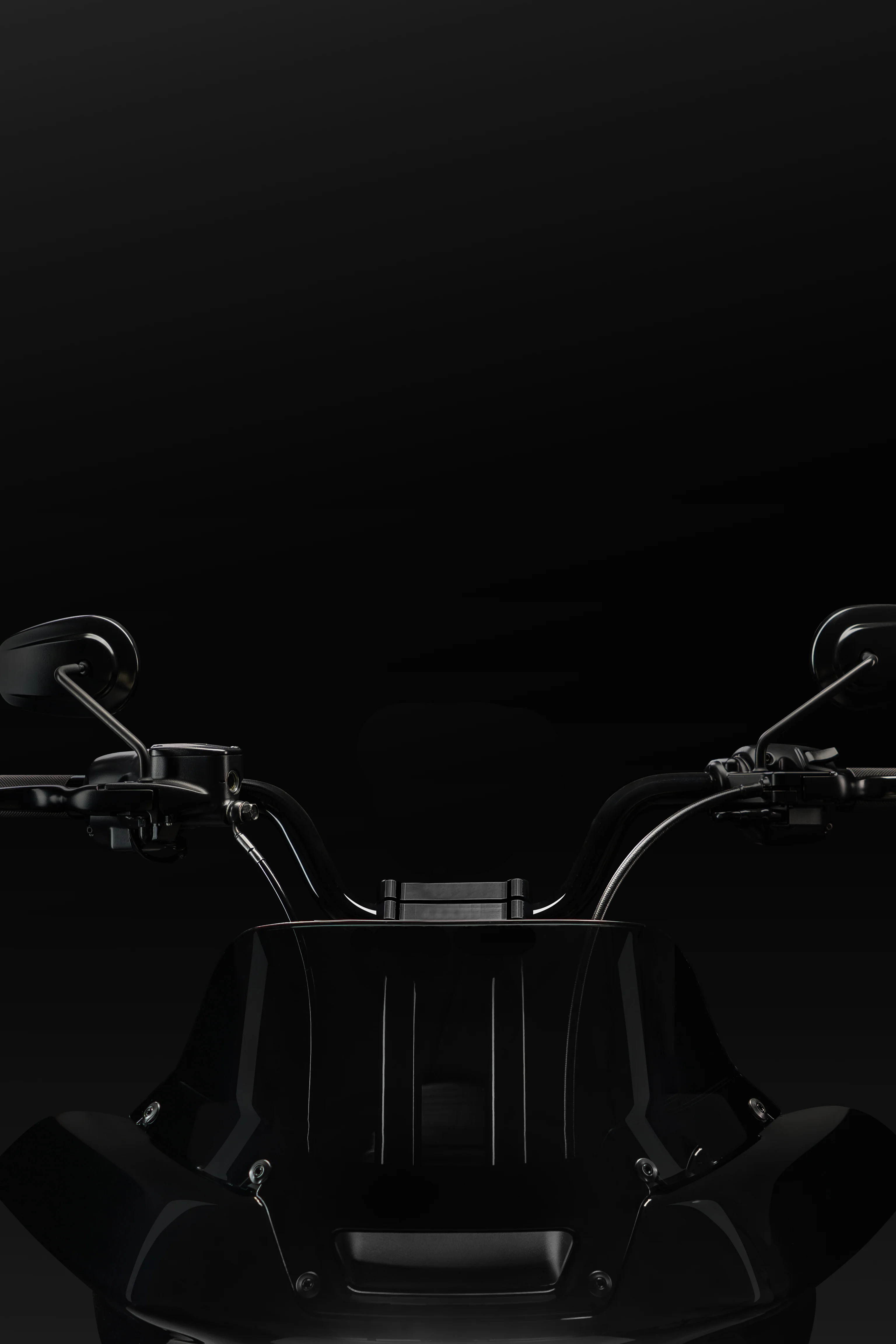 High Bend Moto Bar & Big Daddy 1.5 Pullback Riser Kit for 2024-2026 Road Glide (Gloss Black) - Image 7
