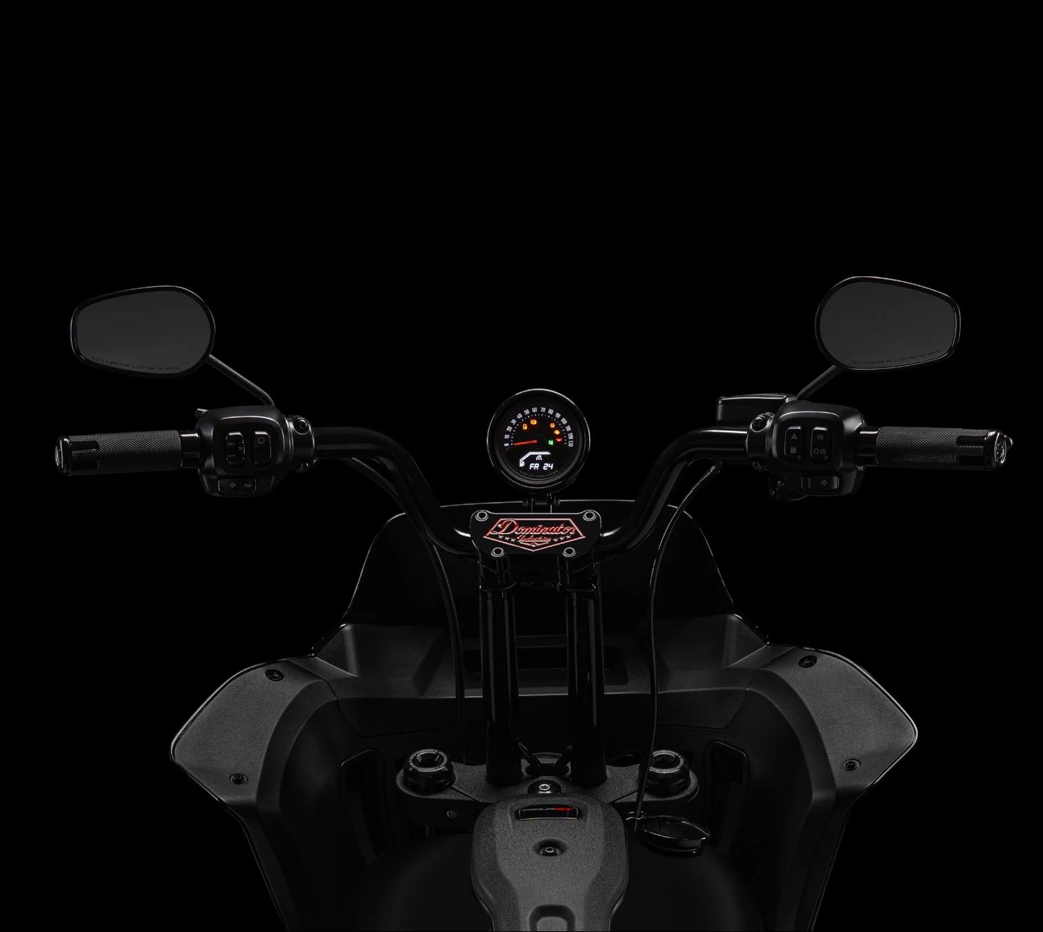 High Bend Moto Bar & Big Daddy 1.5 Pullback Riser Kit for 2024-2026 Road Glide (Redline Red) - Image 2