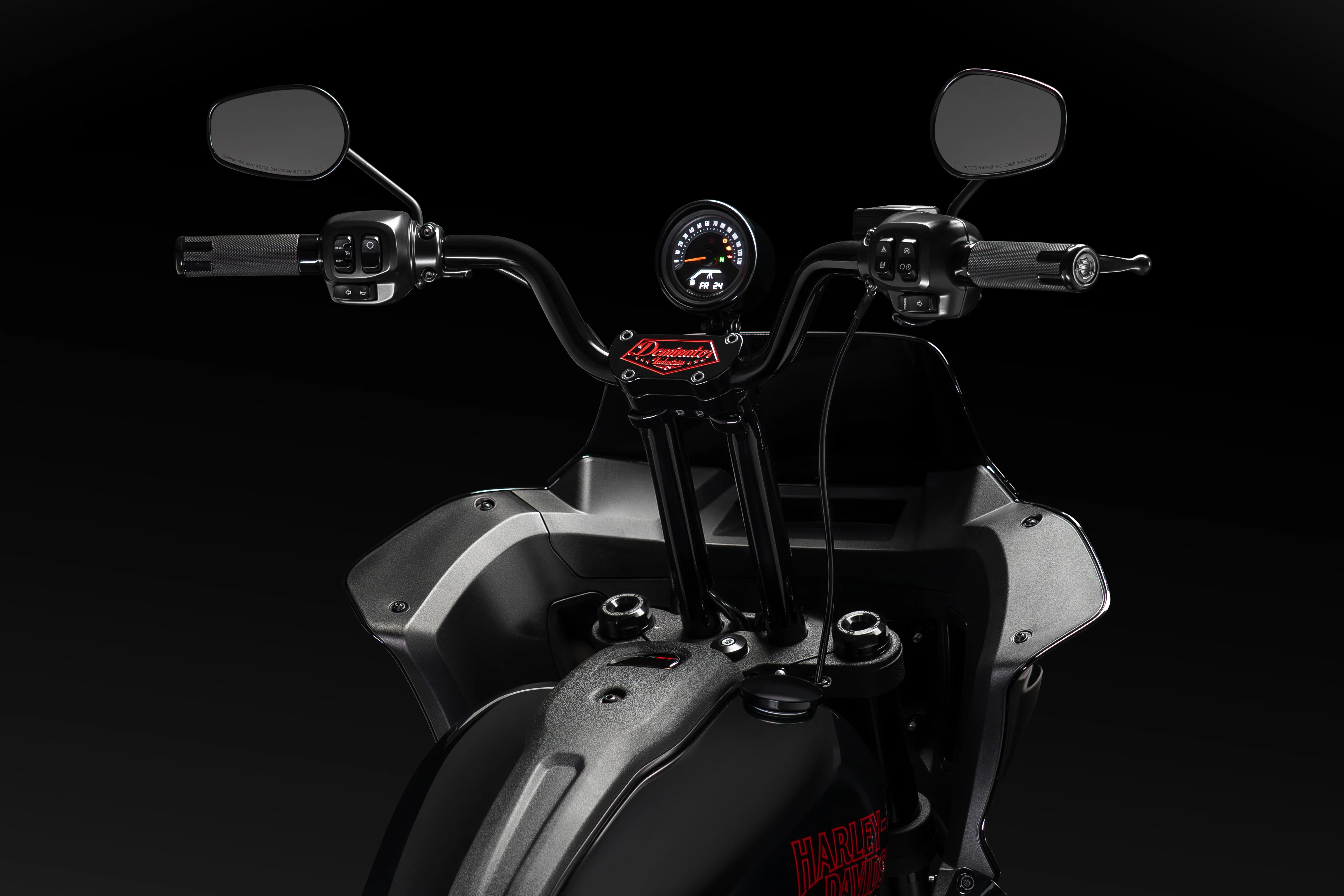 High Bend Moto Bar & Big Daddy 1.5 Pullback Riser Kit for 2024-2026 Road Glide (Redline Red) - Image 5