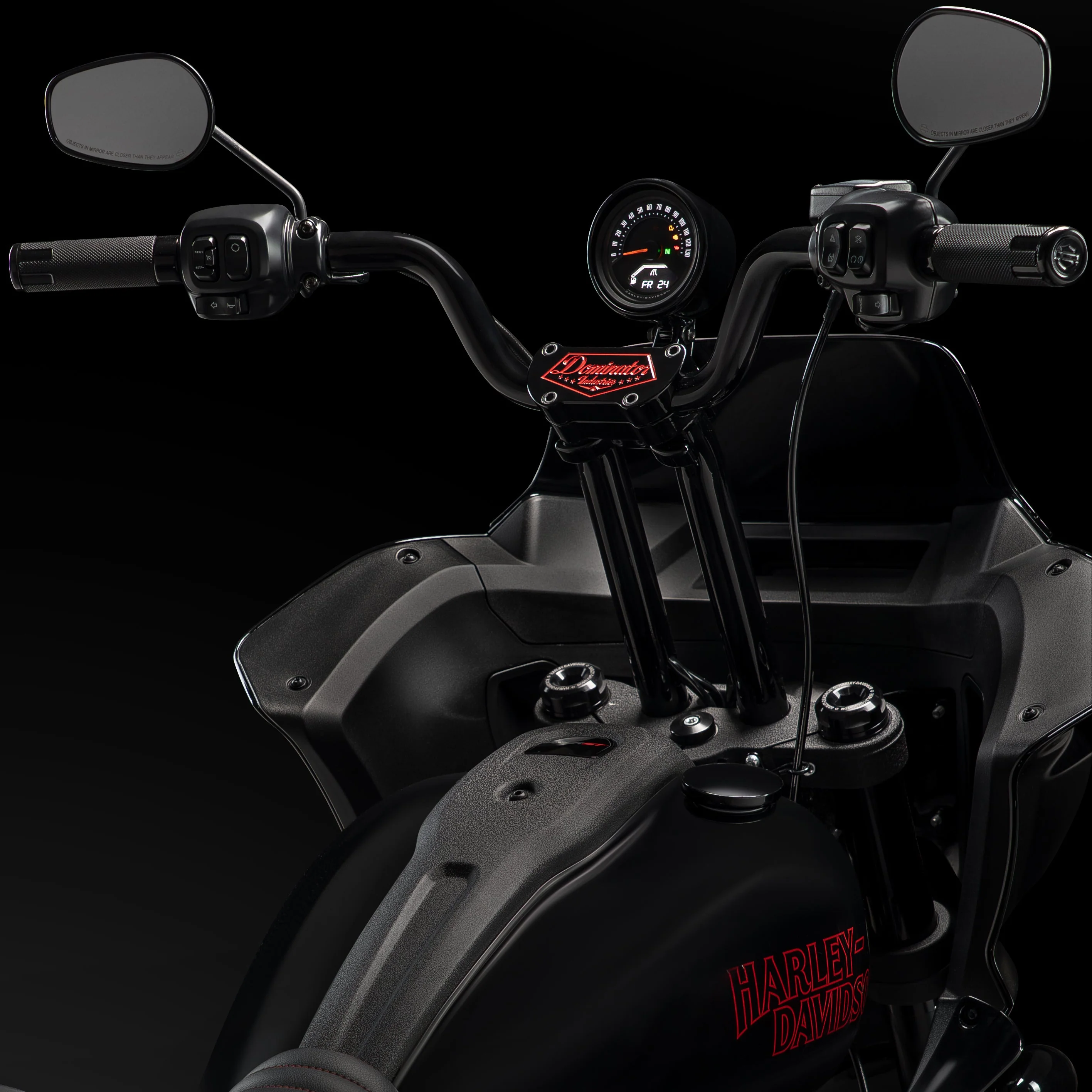 High Bend Moto Bar & Big Daddy 1.5 Pullback Riser Kit for 2024-2026 Road Glide (Redline Red) - Image 6