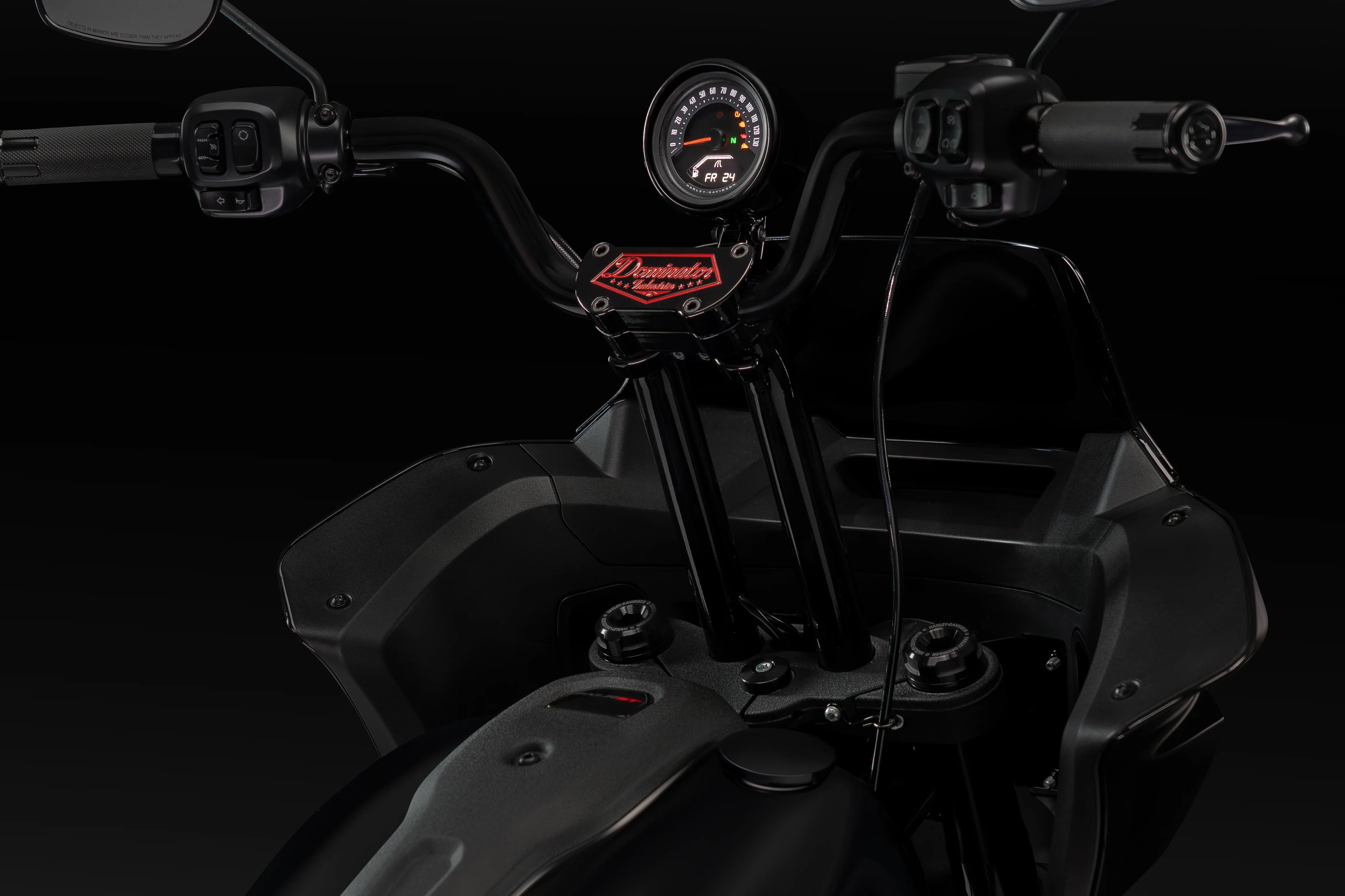 High Bend Moto Bar & Big Daddy 1.5 Pullback Riser Kit for 2024-2026 Road Glide (Redline Red) - Image 7
