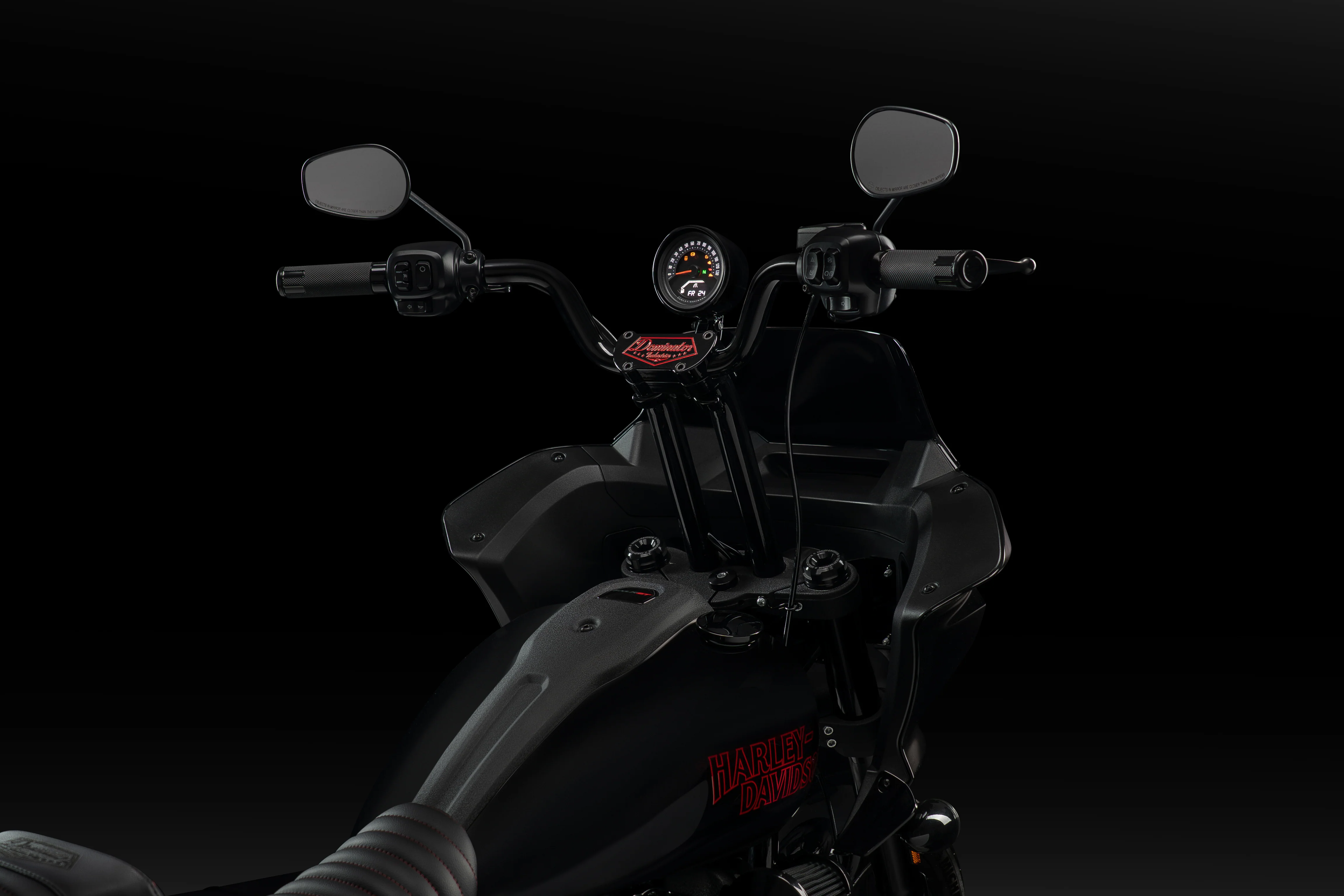 High Bend Moto Bar & Big Daddy 1.5 Pullback Riser Kit for 2024-2026 Road Glide (Redline Red) - Image 8