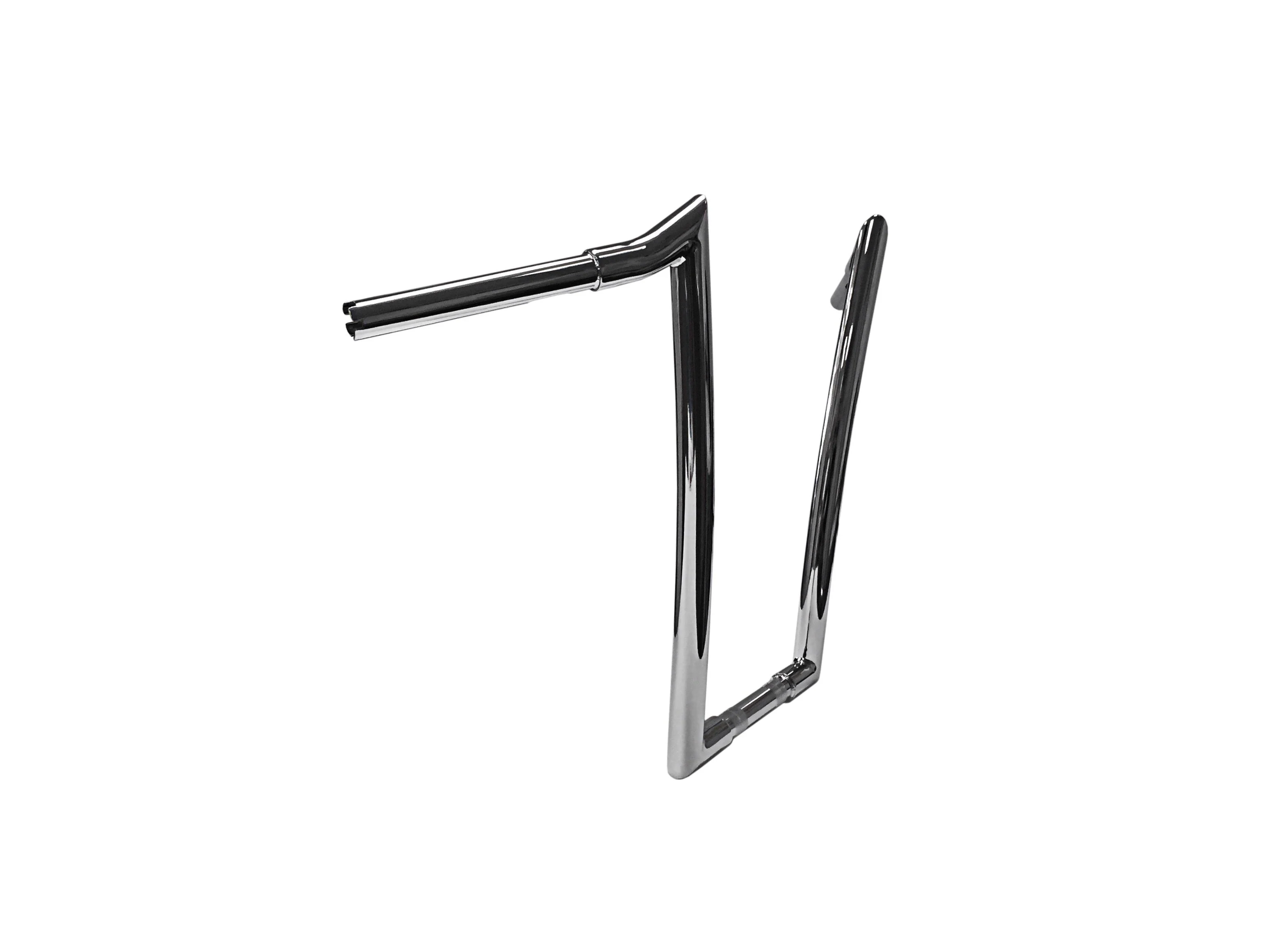 Meathook Ape Hanger Handlebar, 1 1/4 Inch Diameter, 12 Inch Rise, Classic Chrome - Image 3
