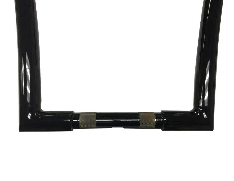 Meathook Ape Hanger Handlebar, 1 1/4 Inch Diameter, 12 Inch Rise, Gloss Black - Image 5