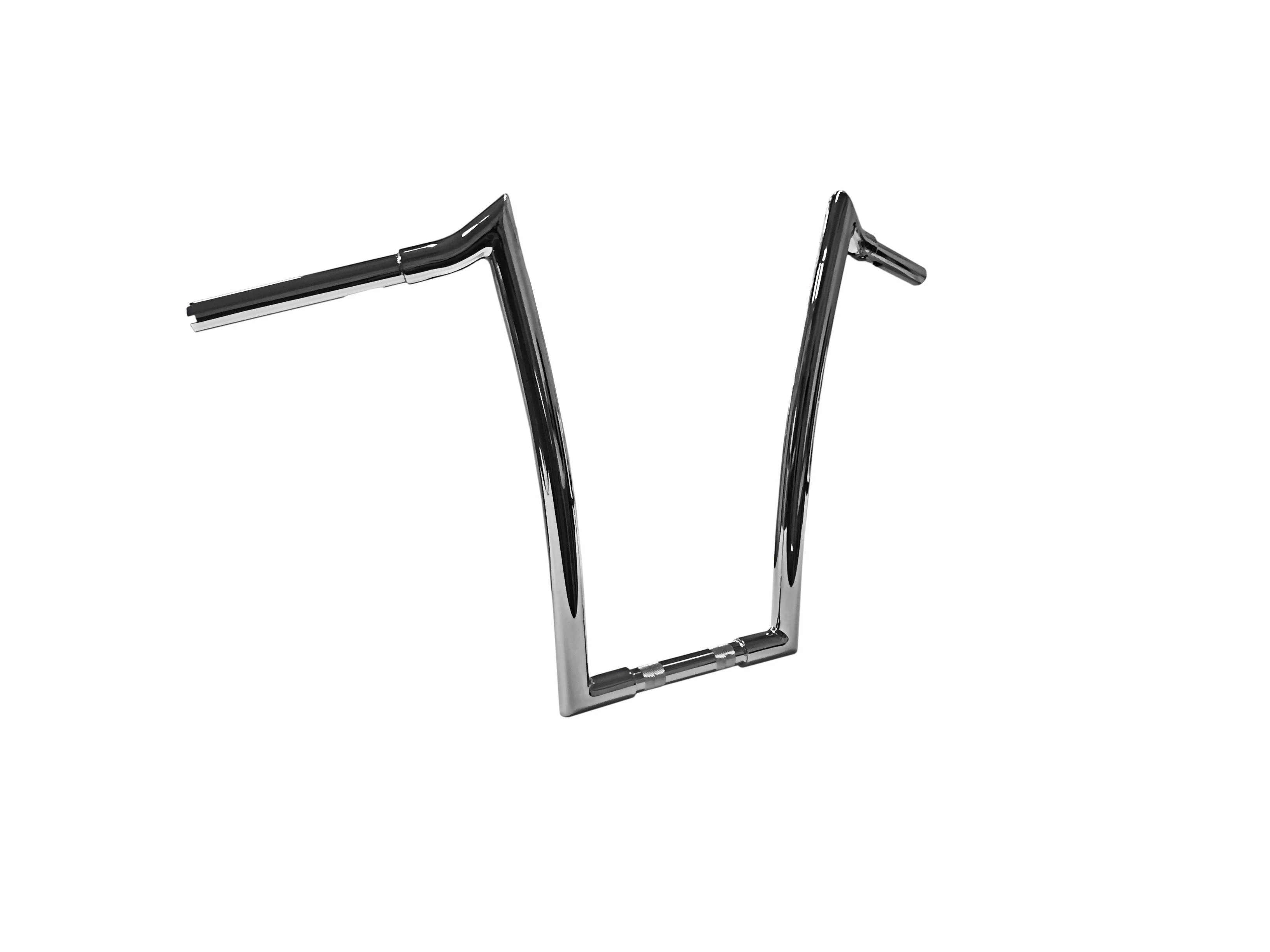 Meathook Ape Hanger Handlebar, 1 1/4 Inch Diameter, 14 Inch Rise, Classic Chrome - Image 3