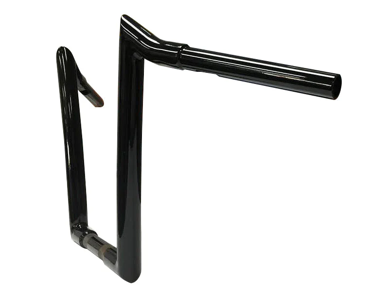 Meathook Ape Hanger Handlebar, 1 1/4 Inch Diameter, 14 Inch Rise, Gloss Black - Image 3