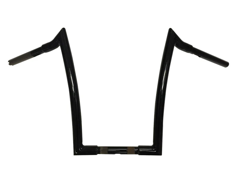 Meathook Ape Hanger Handlebar, 1 1/4 Inch Diameter, 16 Inch Rise, Gloss Black - Image 2