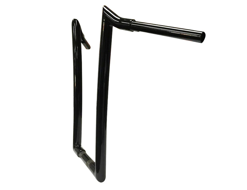 Meathook Ape Hanger Handlebar, 1 1/4 Inch Diameter, 16 Inch Rise, Gloss Black - Image 3