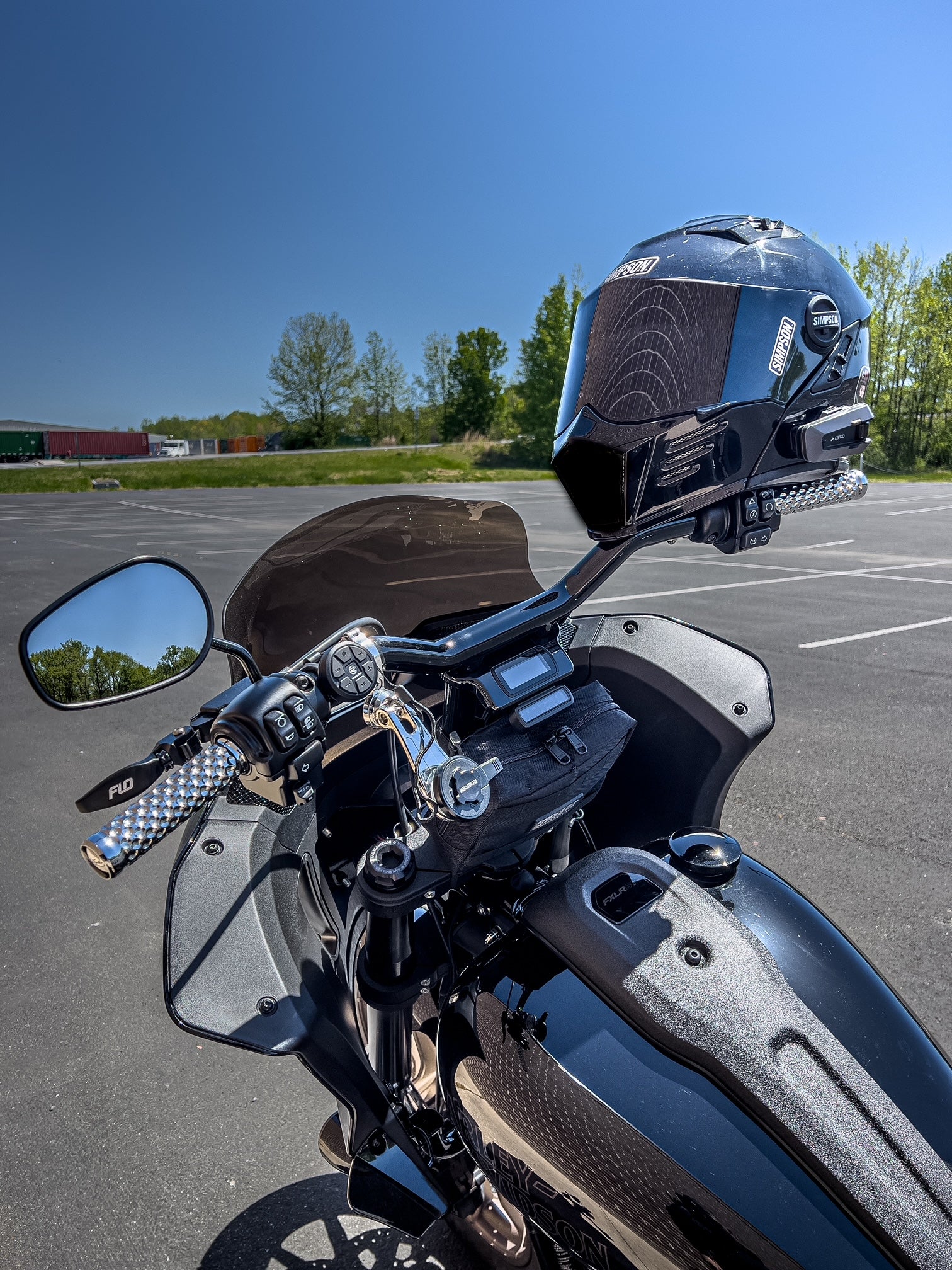 Mint _Vicla's 14” MX-T Bars and digital gauge relocation mount kit for 2022-2024 Low Rider ST - Image 3