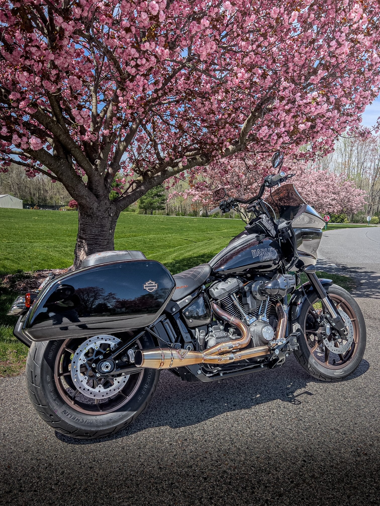 Mint _Vicla's 14” MX-T Bars and digital gauge relocation mount kit for 2022-2024 Low Rider ST - Image 6