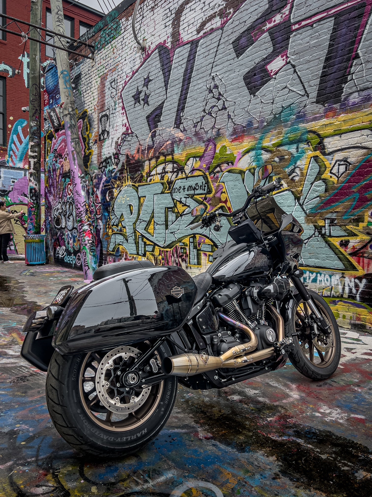Mint _Vicla's 14” MX-T Bars and digital gauge relocation mount kit for 2022-2024 Low Rider ST - Image 7