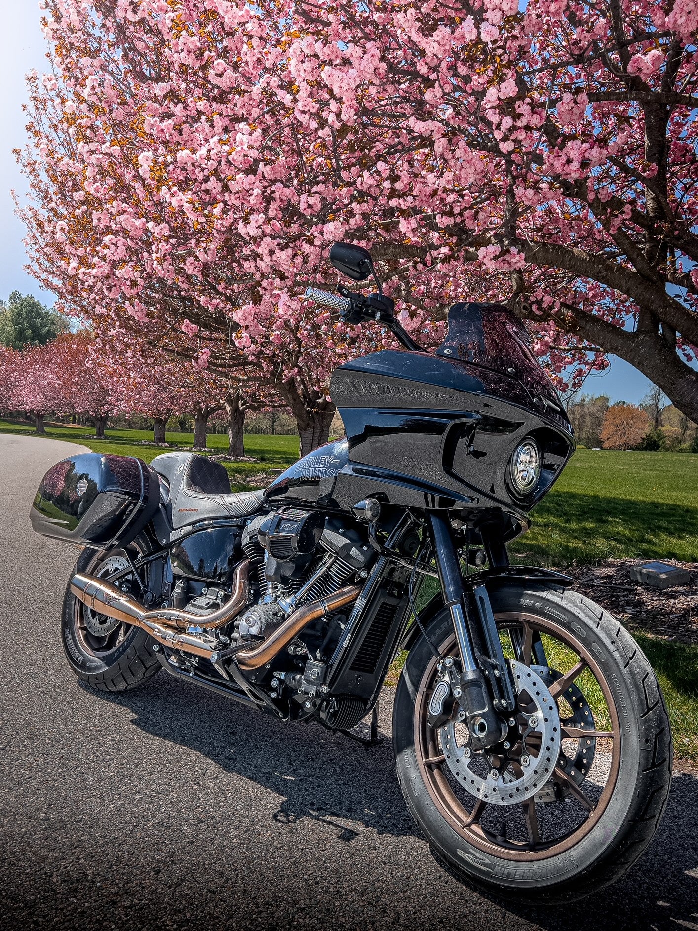 Mint _Vicla's 14” MX-T Bars and digital gauge relocation mount kit for 2022-2024 Low Rider ST - Image 8