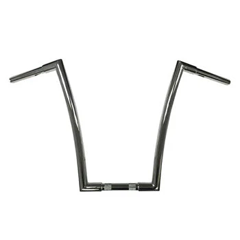 Miter Cut Ape Hanger Bars, 1 1/4 Inch Diameter, 18 Inch Rise, Classic Chrome - Image 2